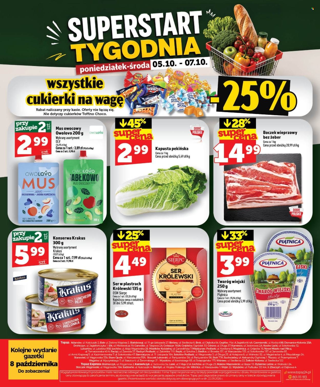 Gazetka TOPAZ - Od czwartku 1.10.2026