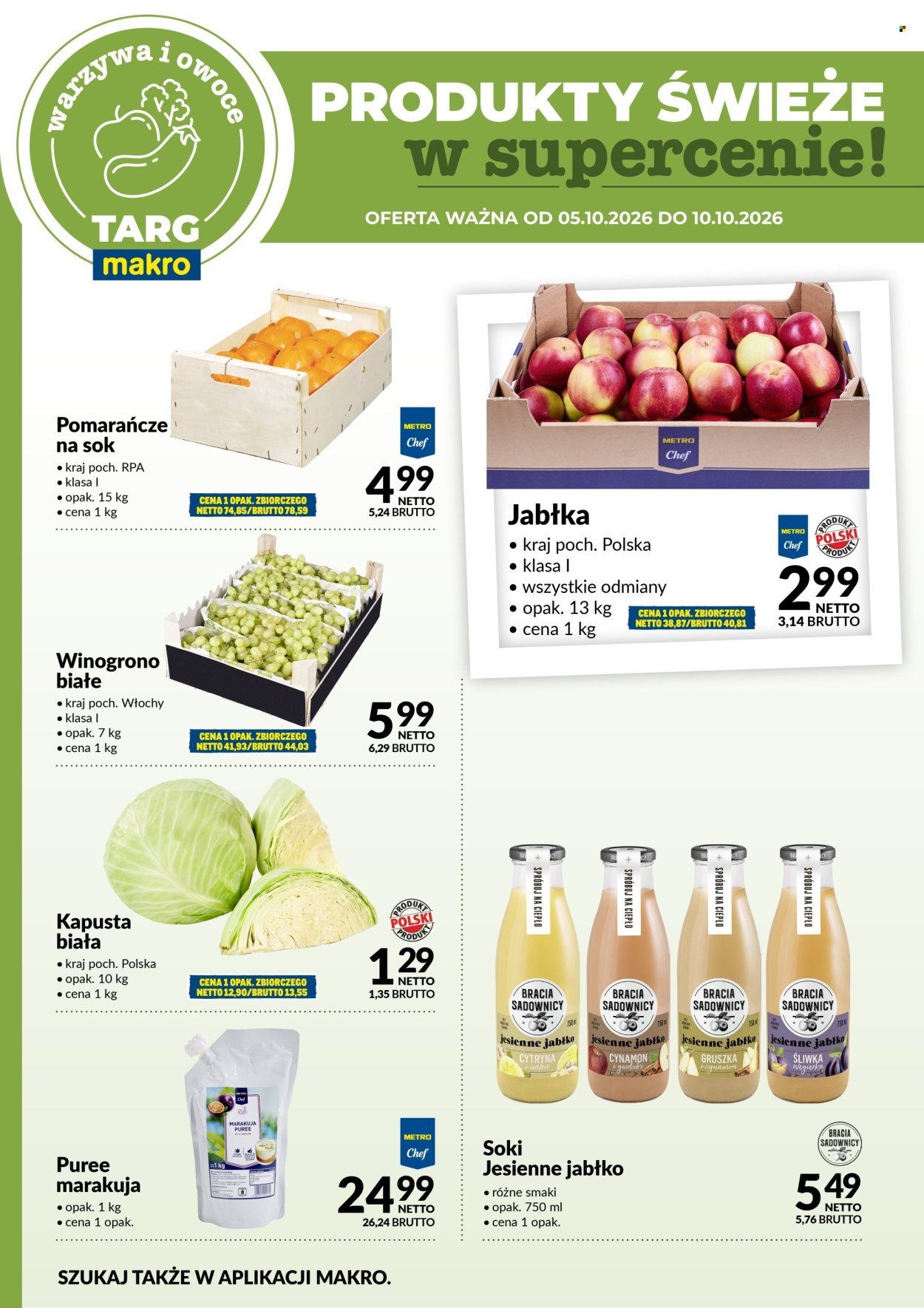 Gazetka MAKRO - Targ MAKRO - oferta świeża w super cenach!