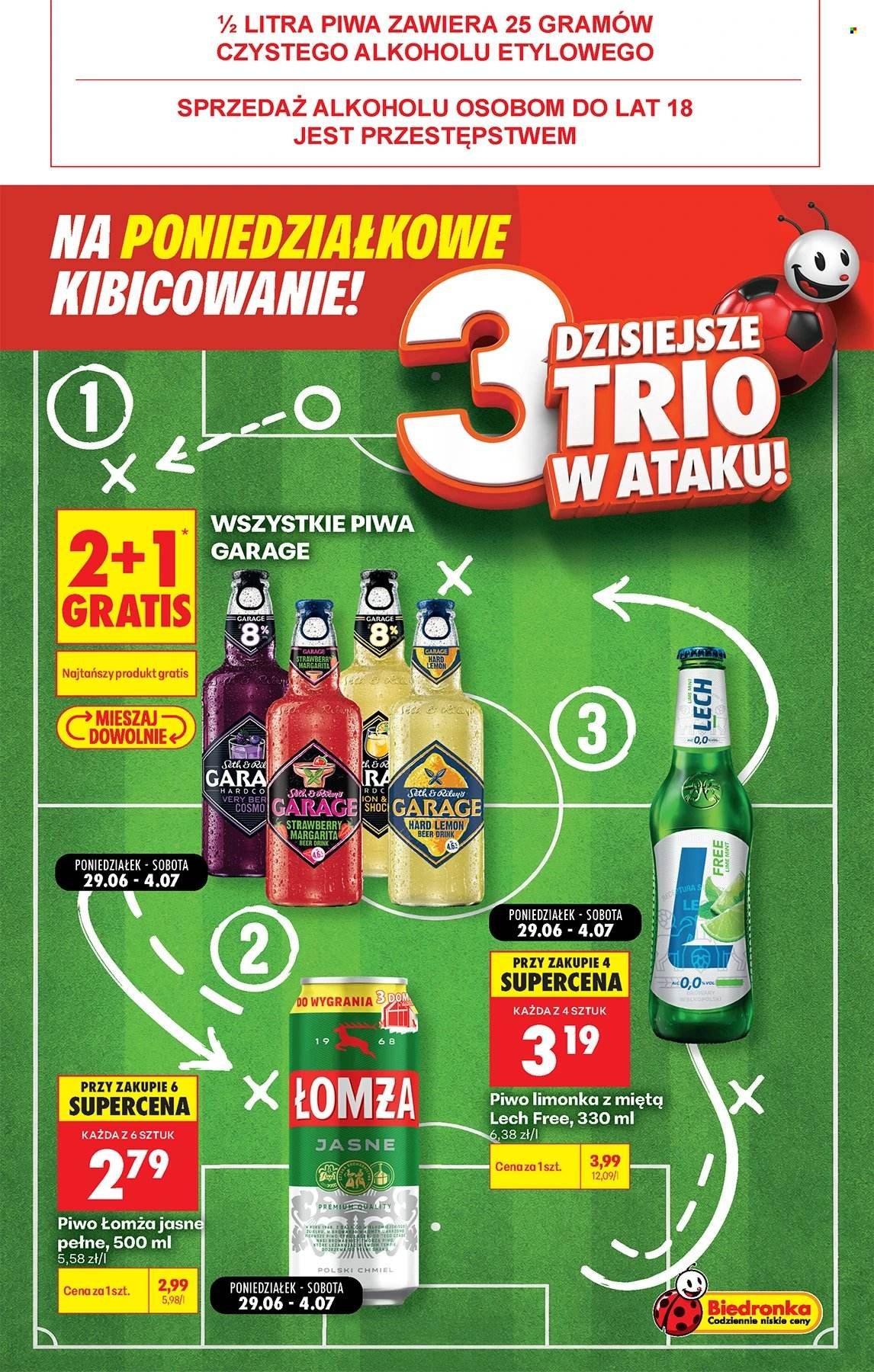 Gazetka BIEDRONKA - Na poniedziałkowe kibicowanie