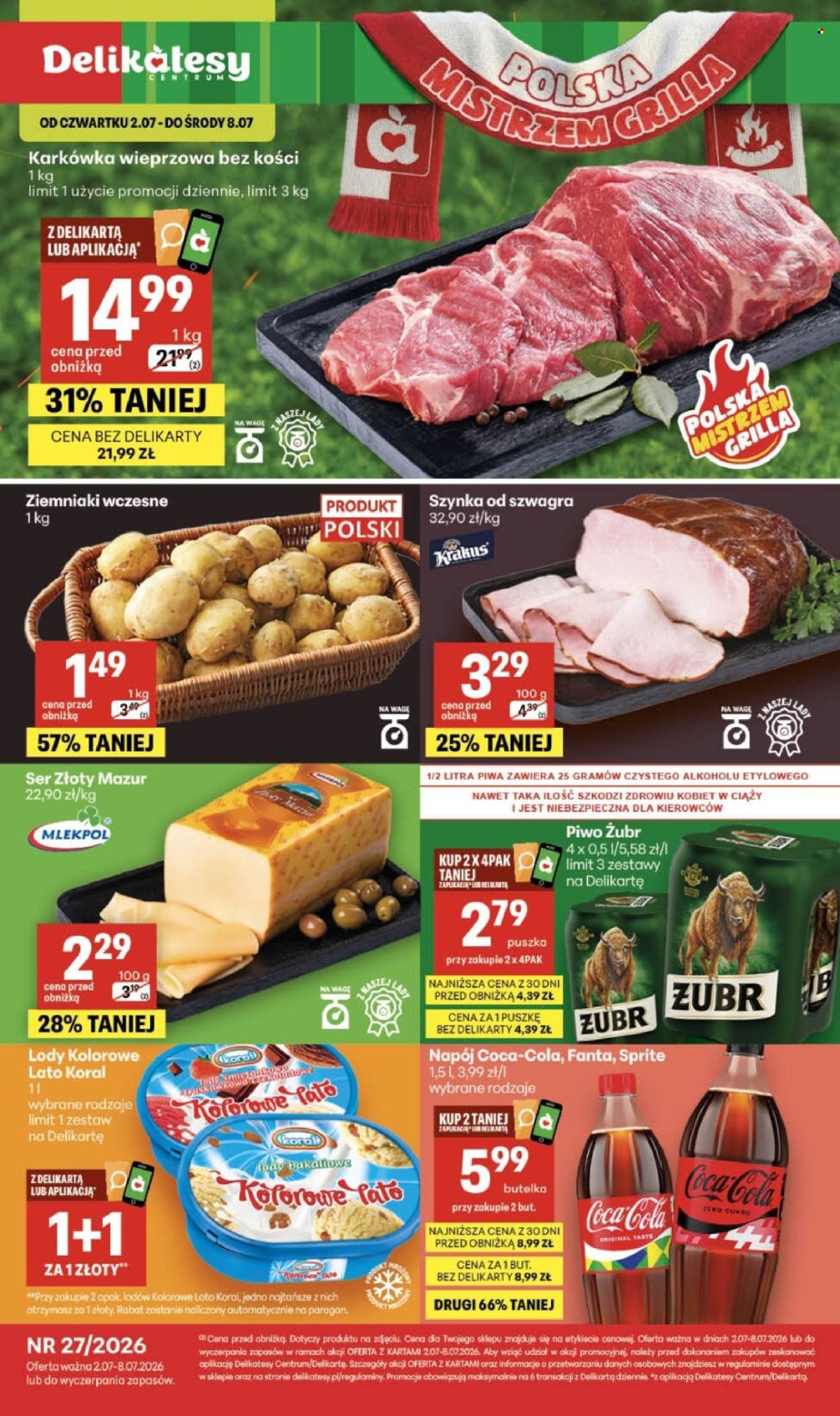 Gazetka DELIKATESY CENTRUM - Od czwartku 2.07.2026