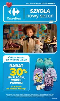 Gazetka CARREFOUR - Szkolna oferta na plecaki piórniki i worki