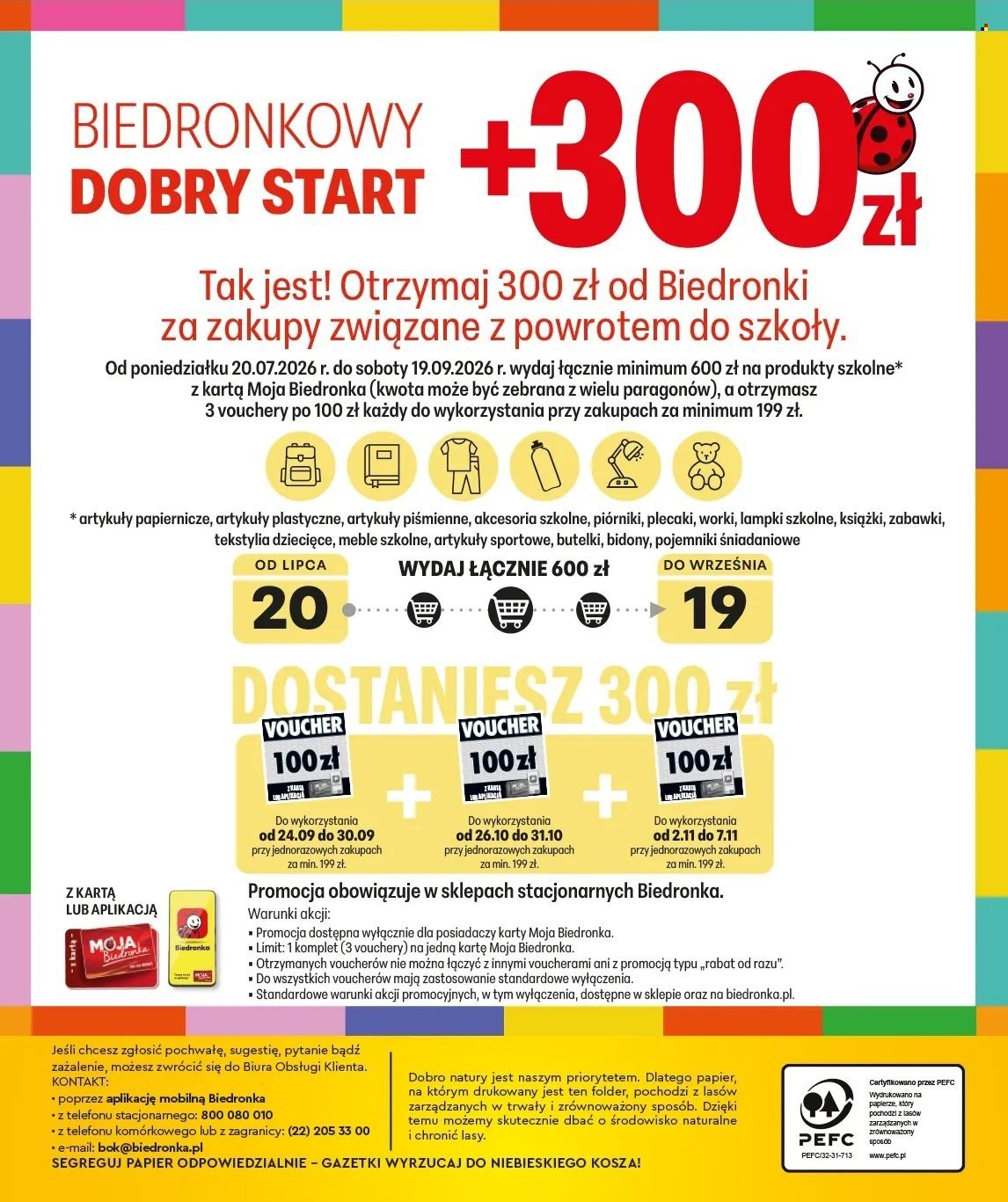 Gazetka BIEDRONKA - Do mojej skoły idę