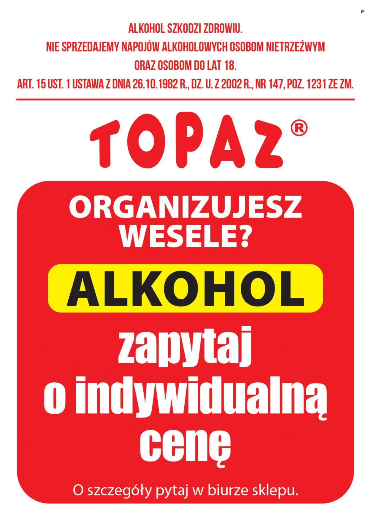 Gazetka TOPAZ - Od wtorku 1.09.2026