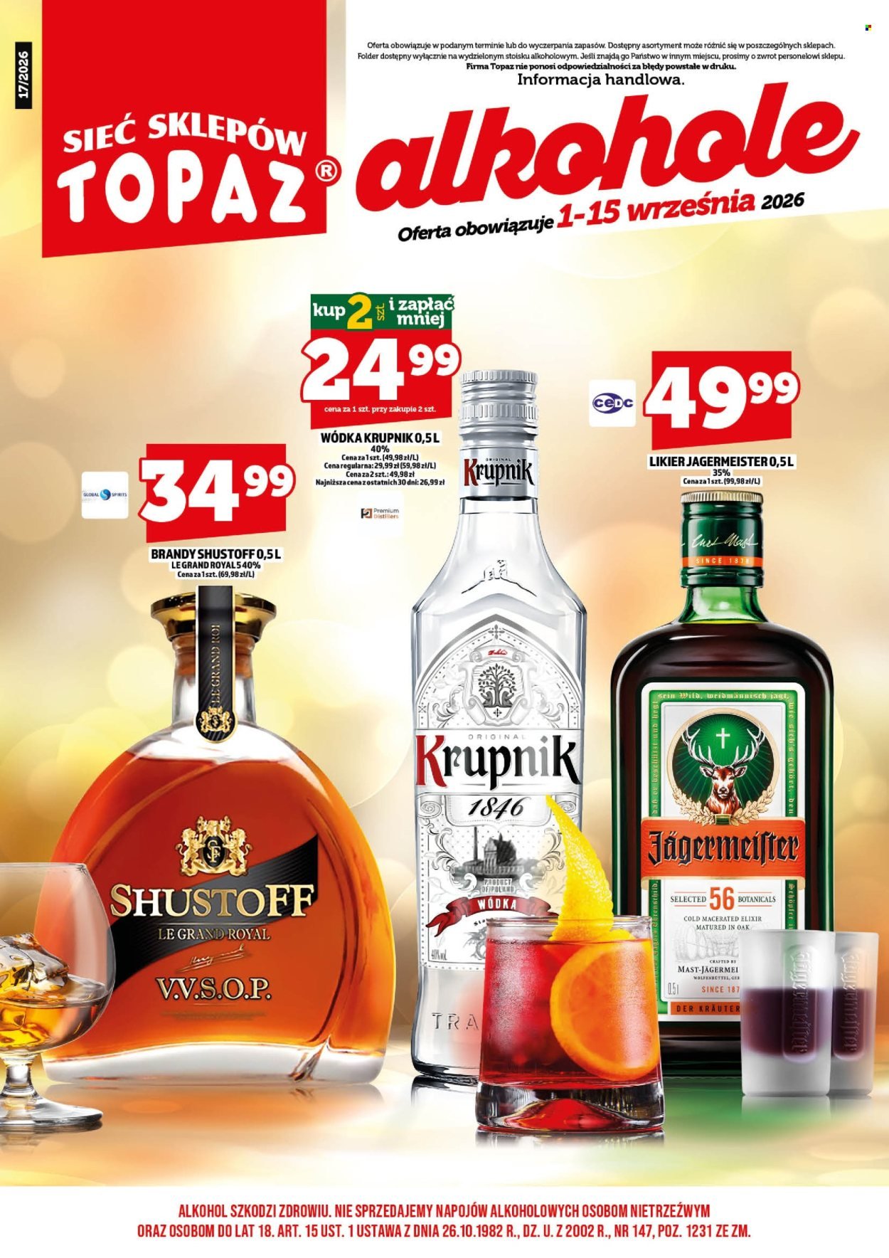 Gazetka TOPAZ - Od wtorku 1.09.2026