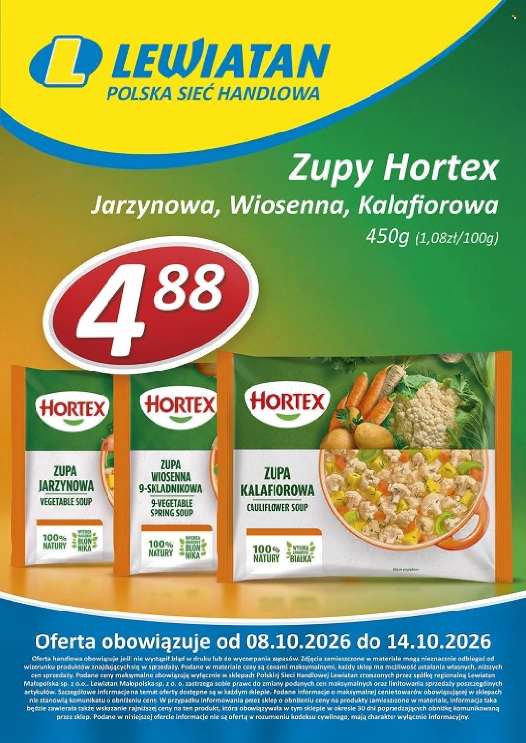Gazetka LEWIATAN - Od czwartku 8.10.2026