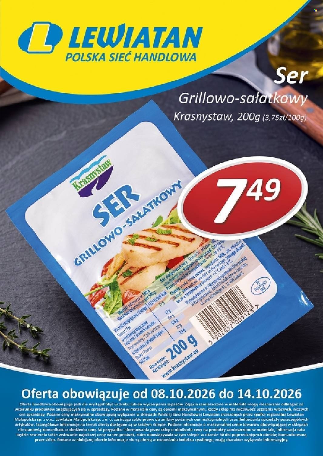 Gazetka LEWIATAN - Od czwartku 8.10.2026