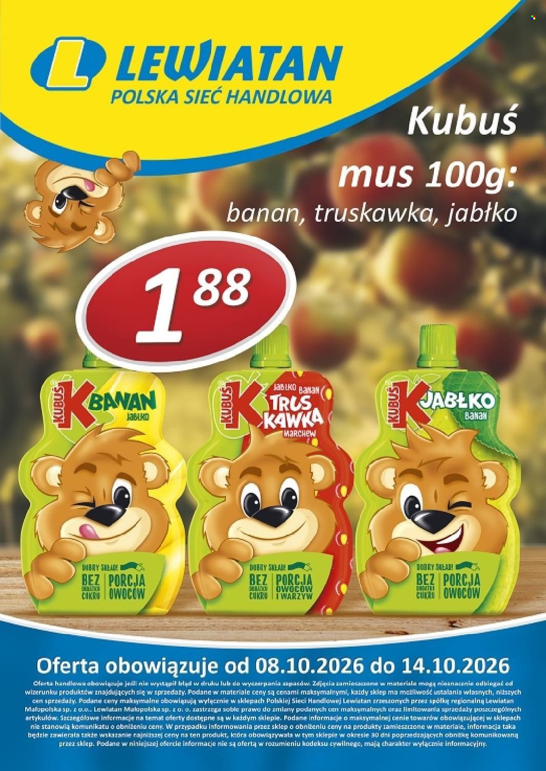 Gazetka LEWIATAN - Od czwartku 8.10.2026
