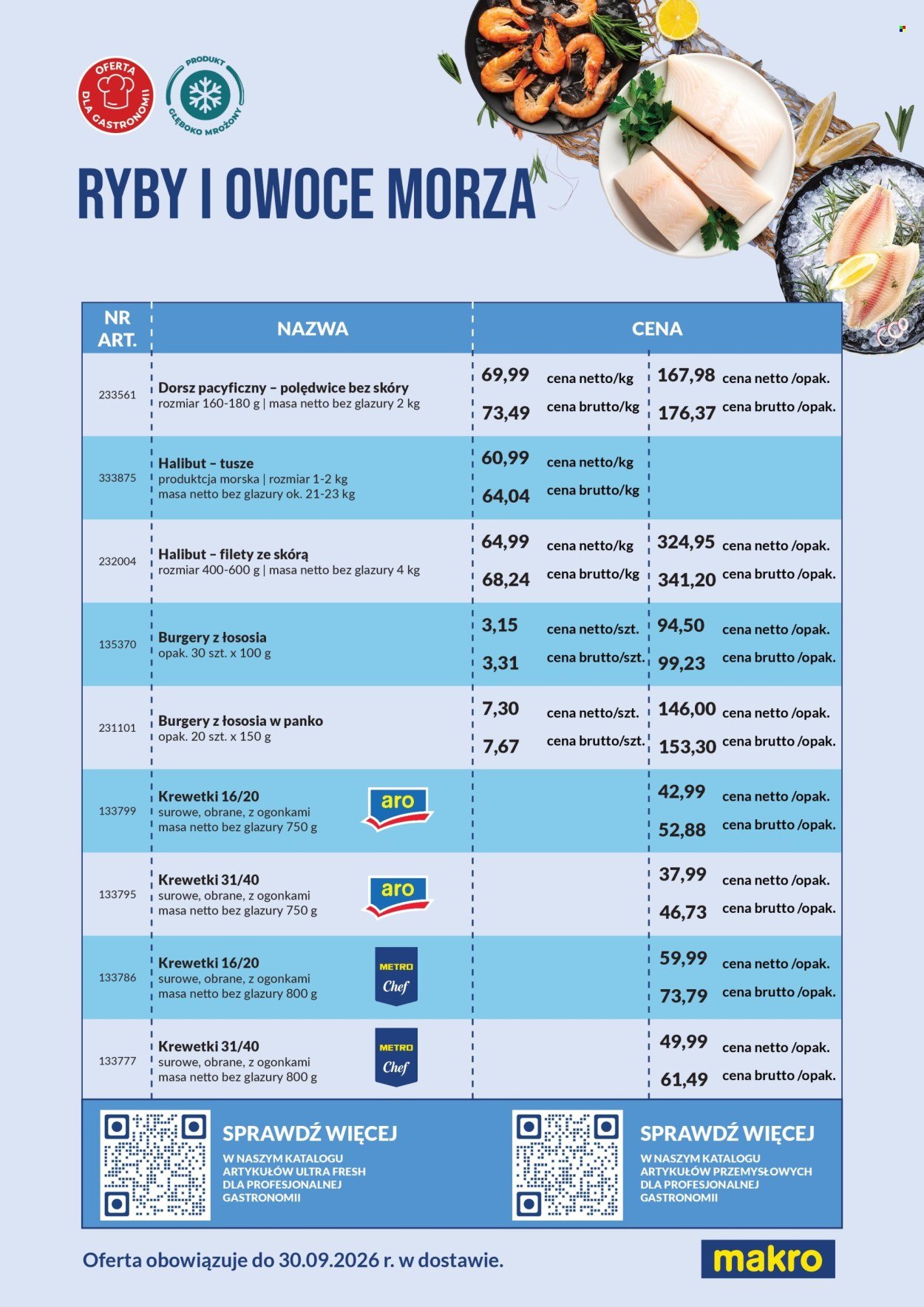 Gazetka MAKRO - Ulotka ryby i owoce morza - oferta w dostawie