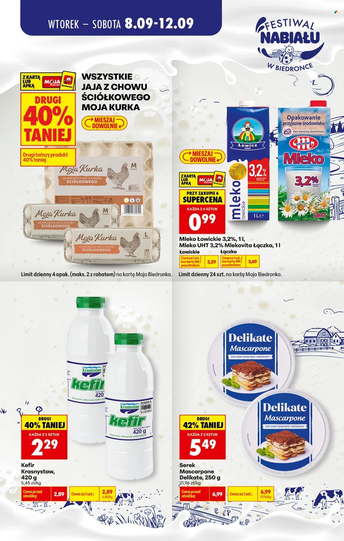 Gazetka BIEDRONKA - Festiwal nabiału