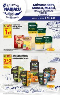 Gazetka BIEDRONKA - Festiwal nabiału