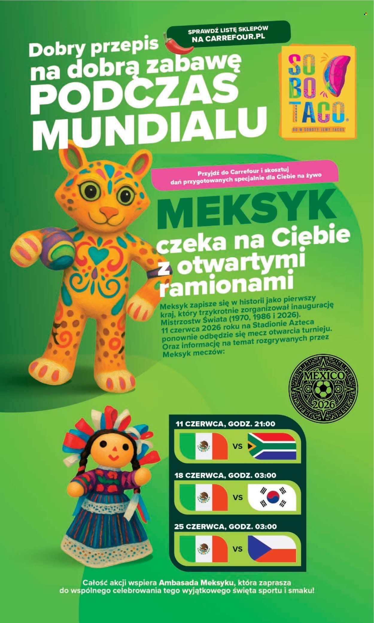 Gazetka CARREFOUR - Kuchnia meksykańska w sumie przez cały rok