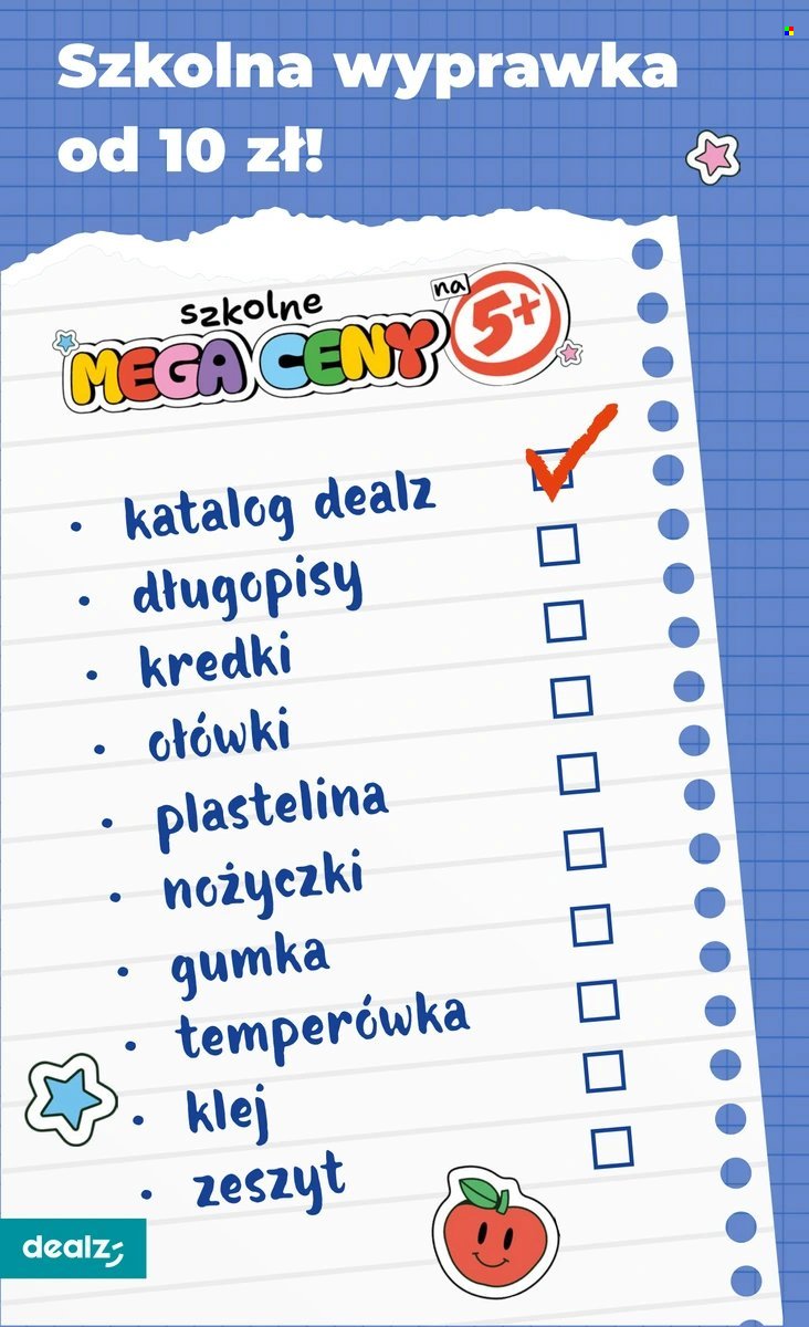 Gazetka DEALZ - szkolne MEGA CENY