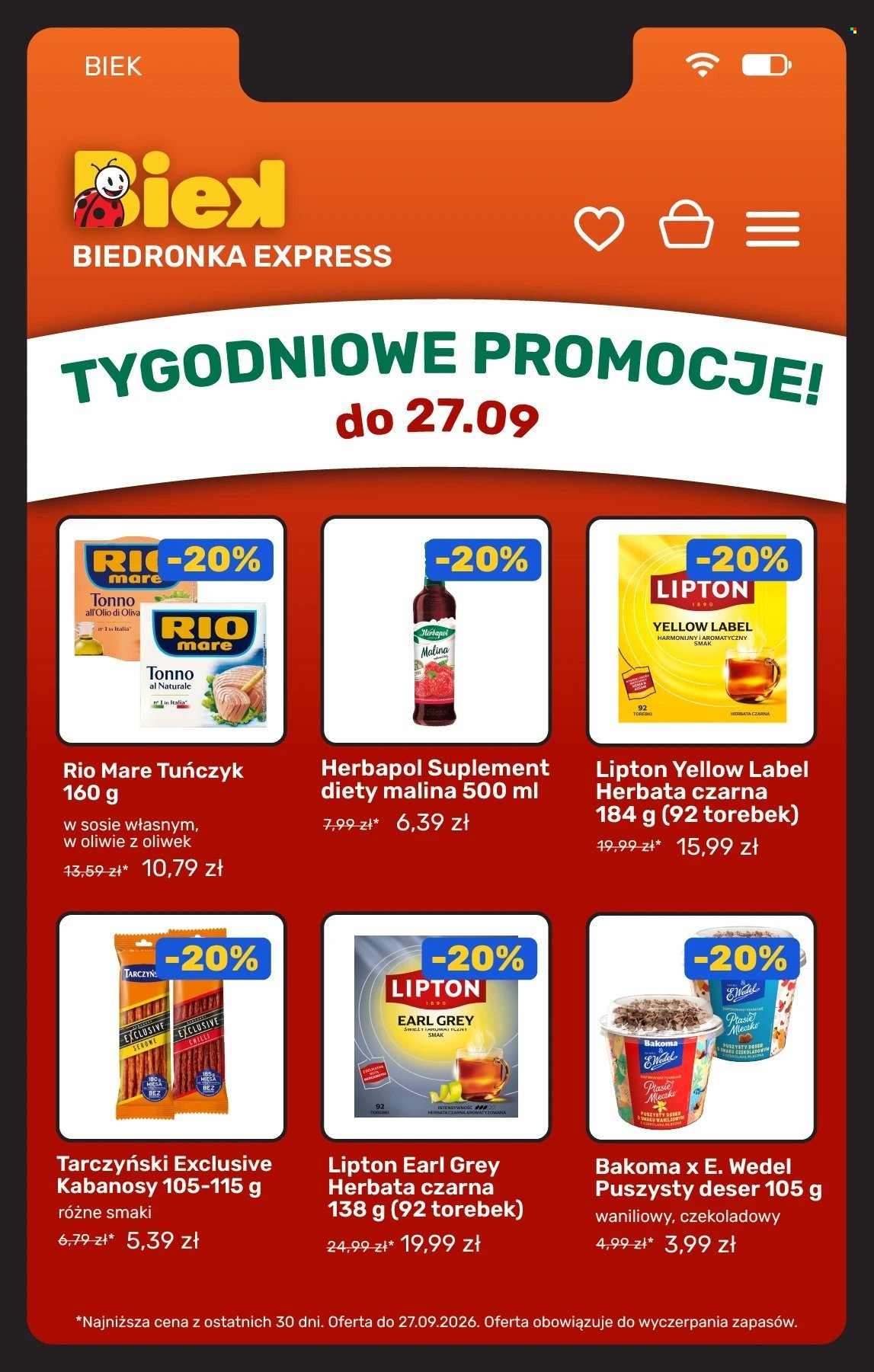 Gazetka BIEDRONKA - Kiek