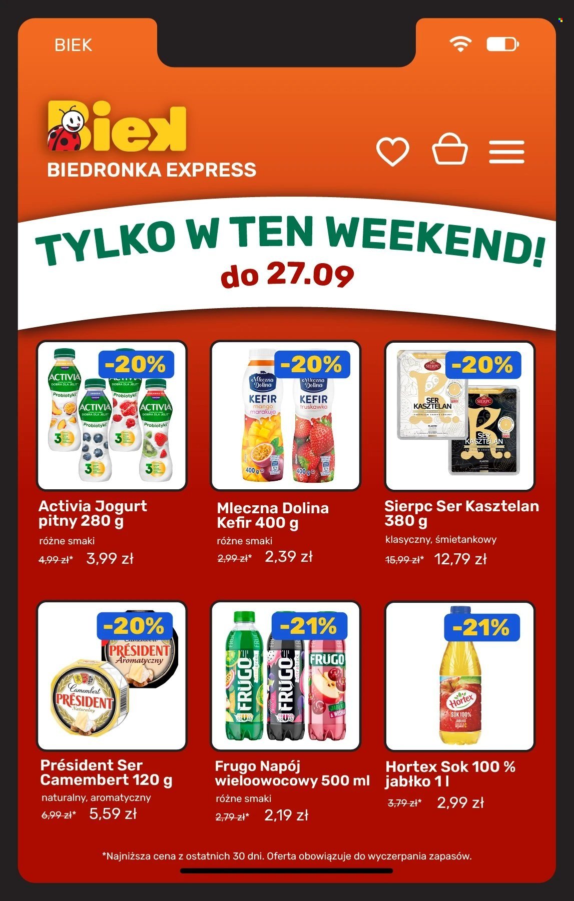 Gazetka BIEDRONKA - Kiek