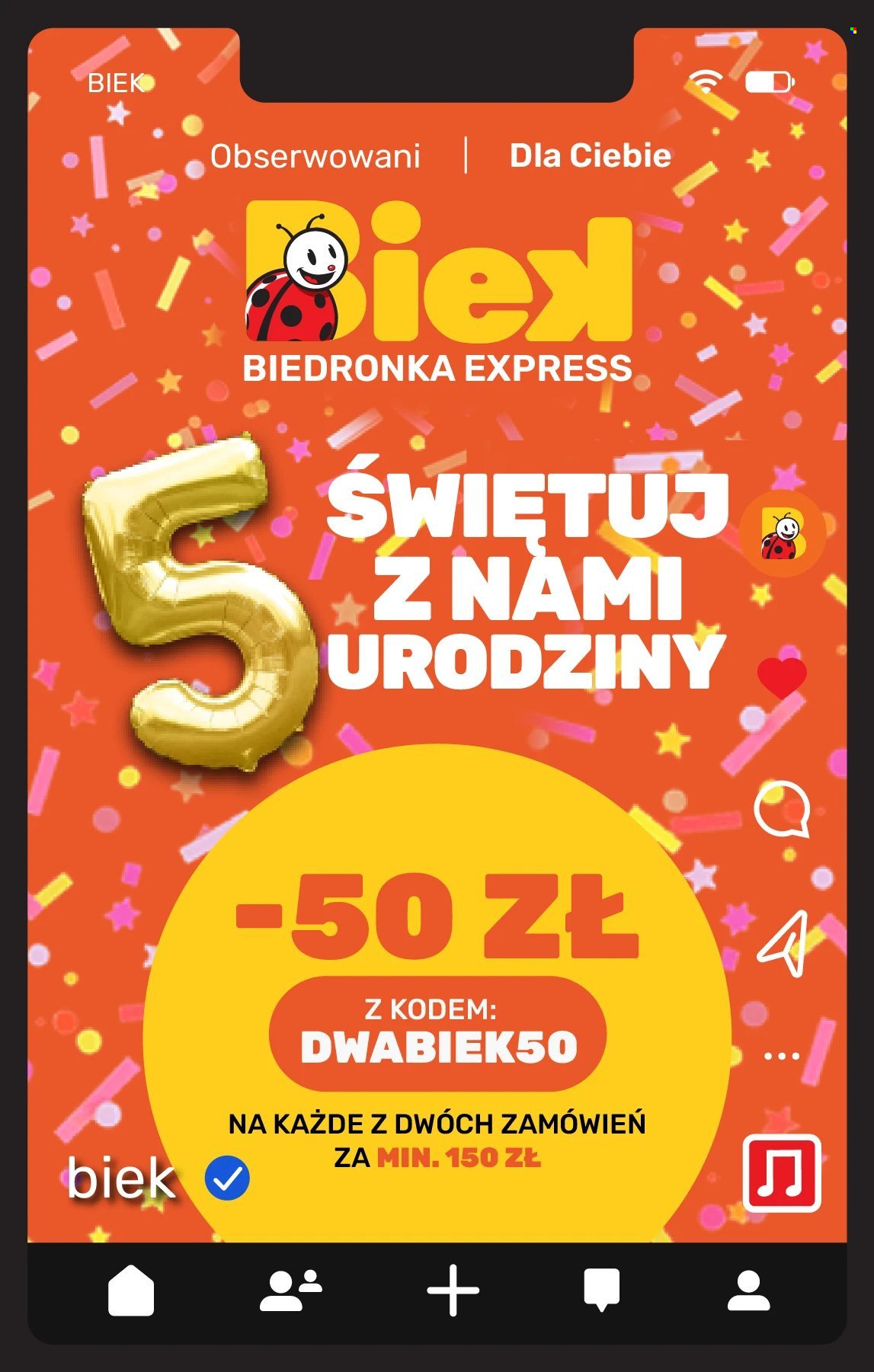 Gazetka BIEDRONKA - Kiek