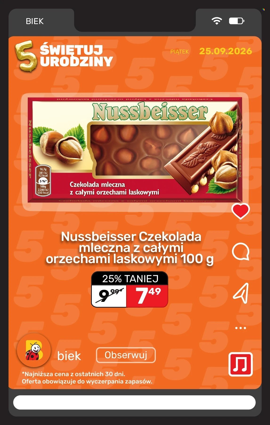 Gazetka BIEDRONKA - Kiek