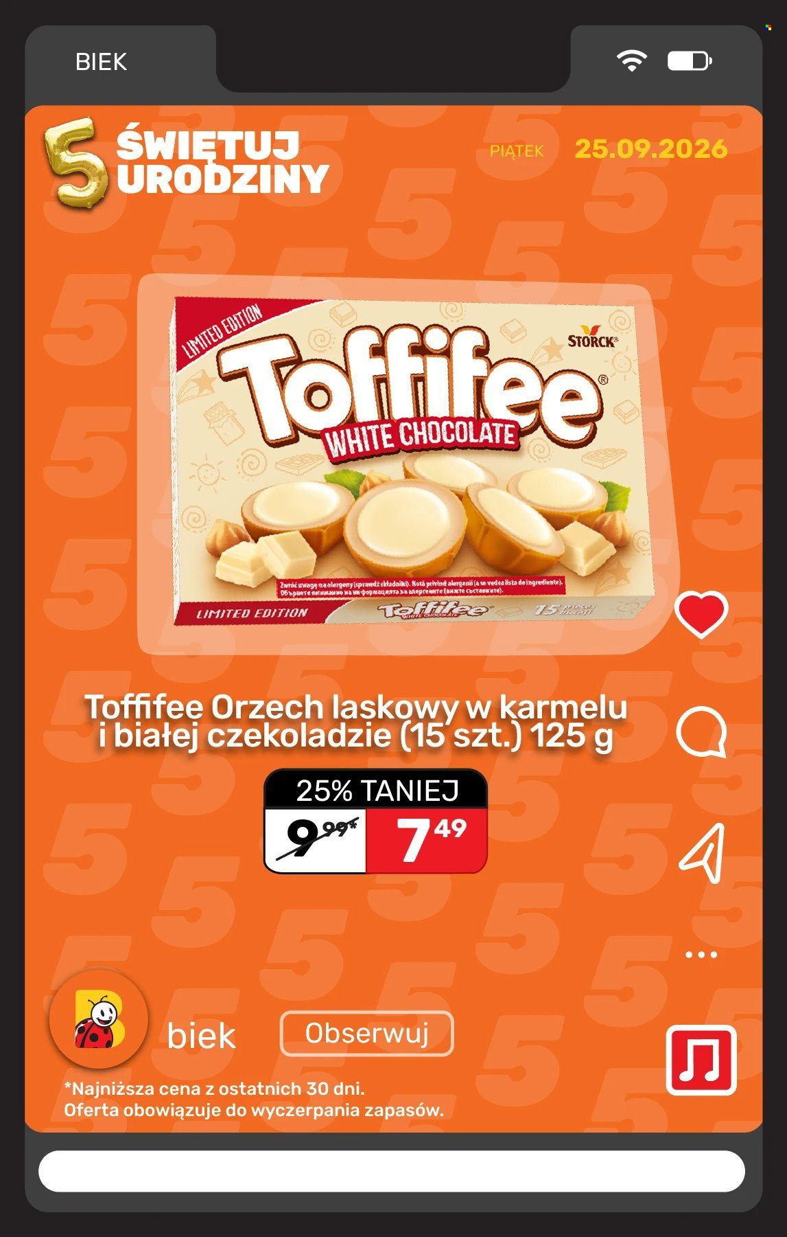 Gazetka BIEDRONKA - Kiek