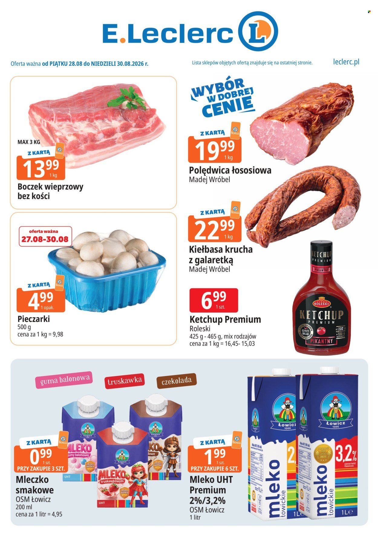 Gazetka E.LECLERC - Od piątku 28.08.2026