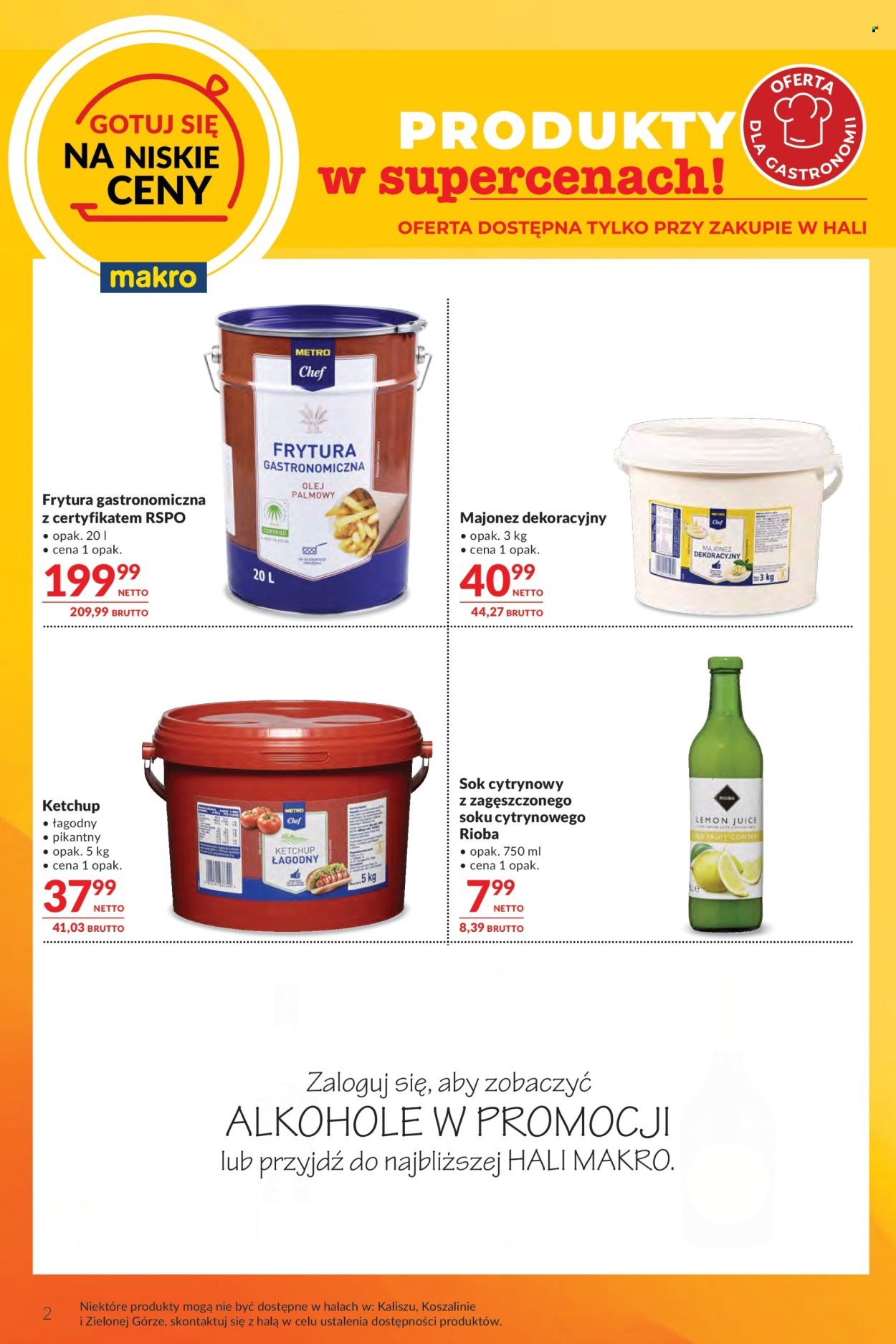 Gazetka MAKRO - Oferta dla gastronomii