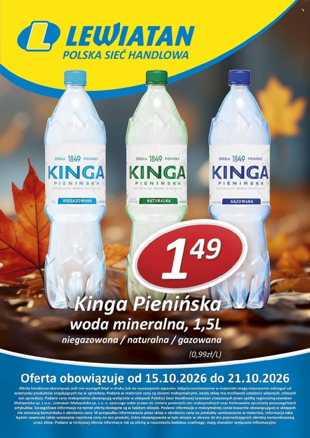 Gazetka LEWIATAN - Od czwartku 15.10.2026