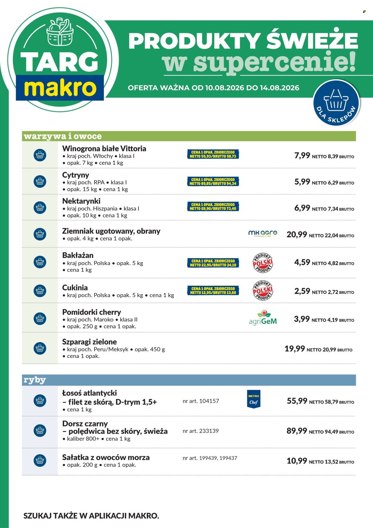 Gazetka MAKRO - Targ MAKRO - oferta świeża w super cenach!