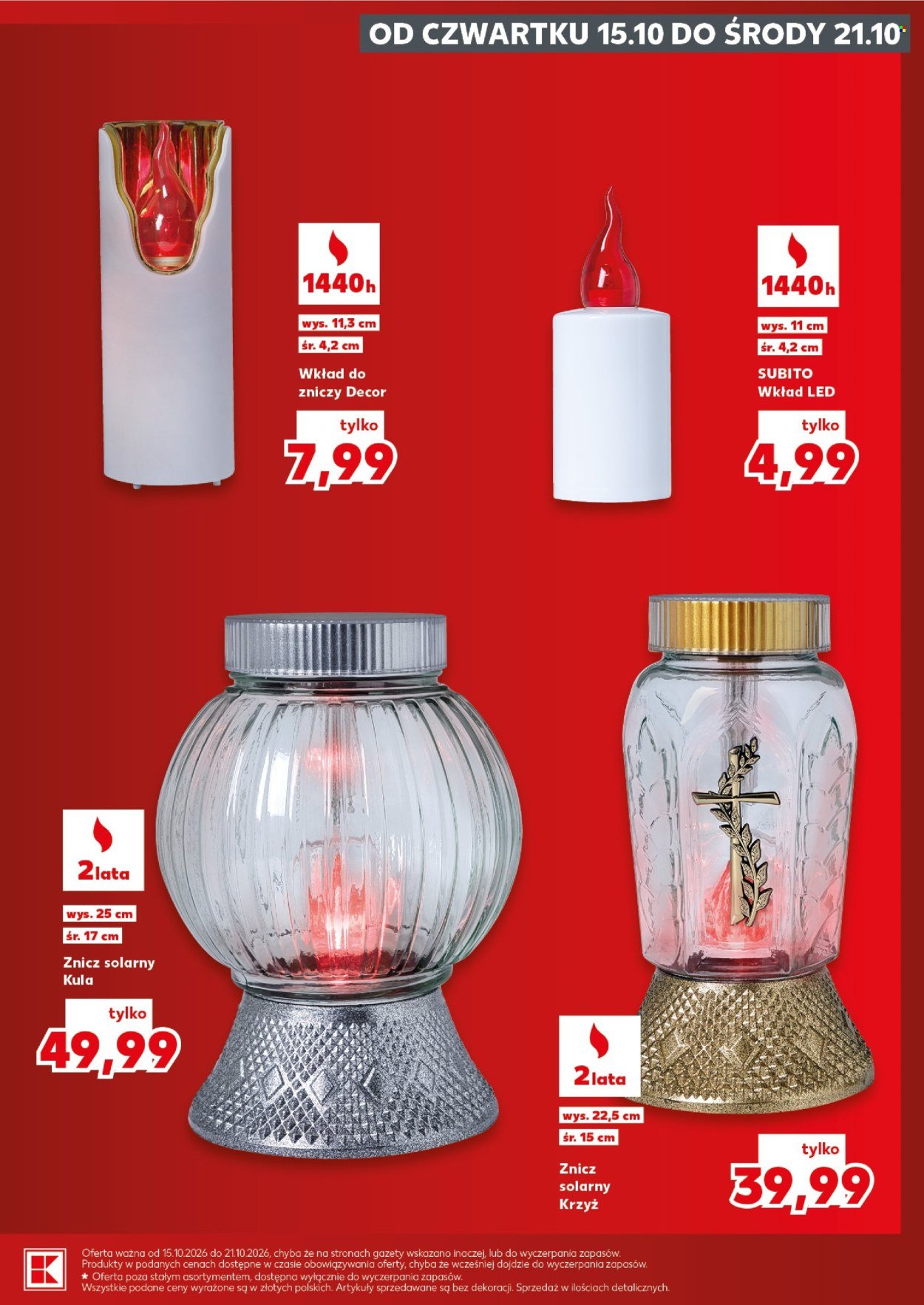 Gazetka KAUFLAND - Katalog znicze