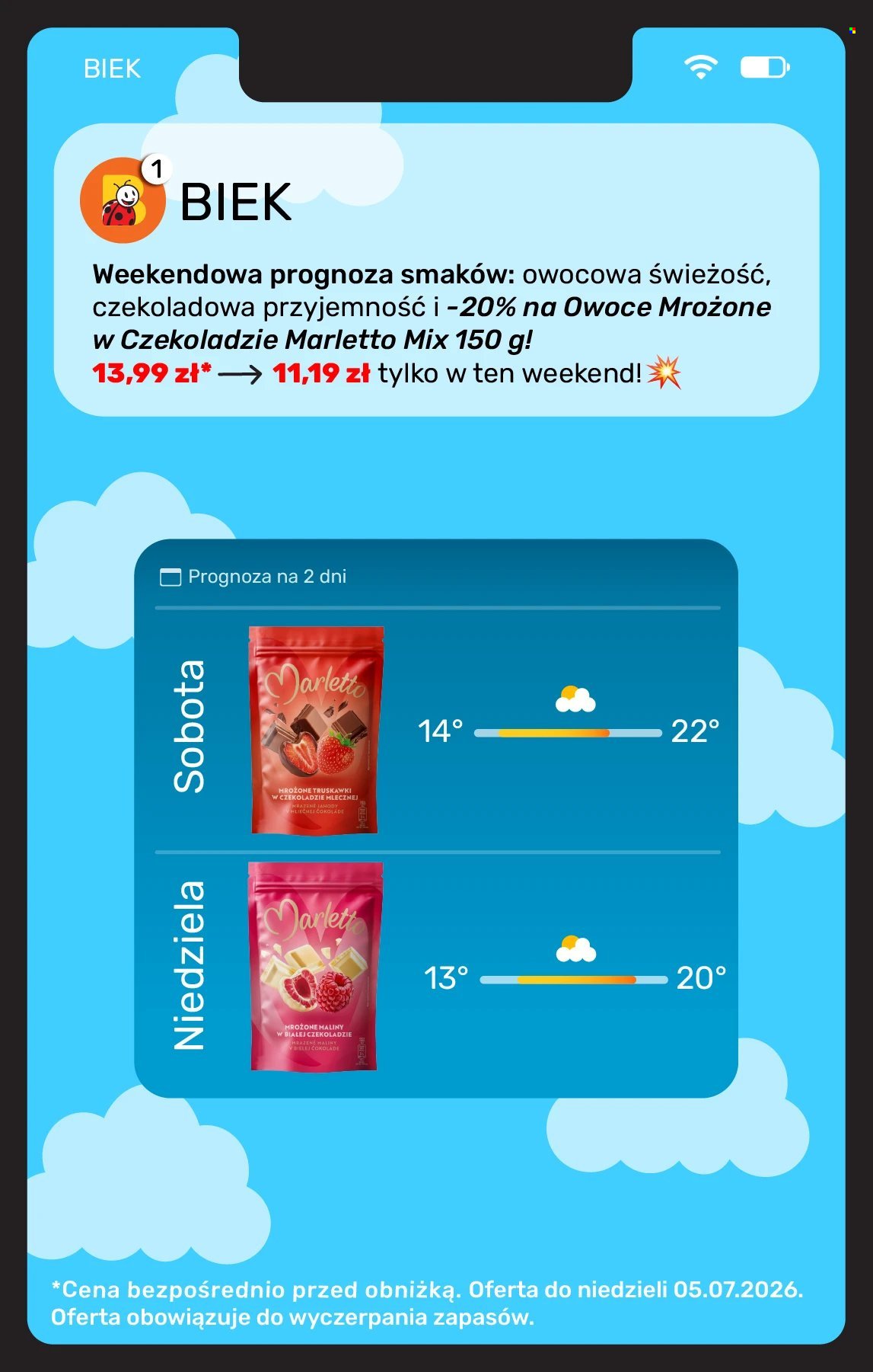Gazetka BIEDRONKA - Kiek