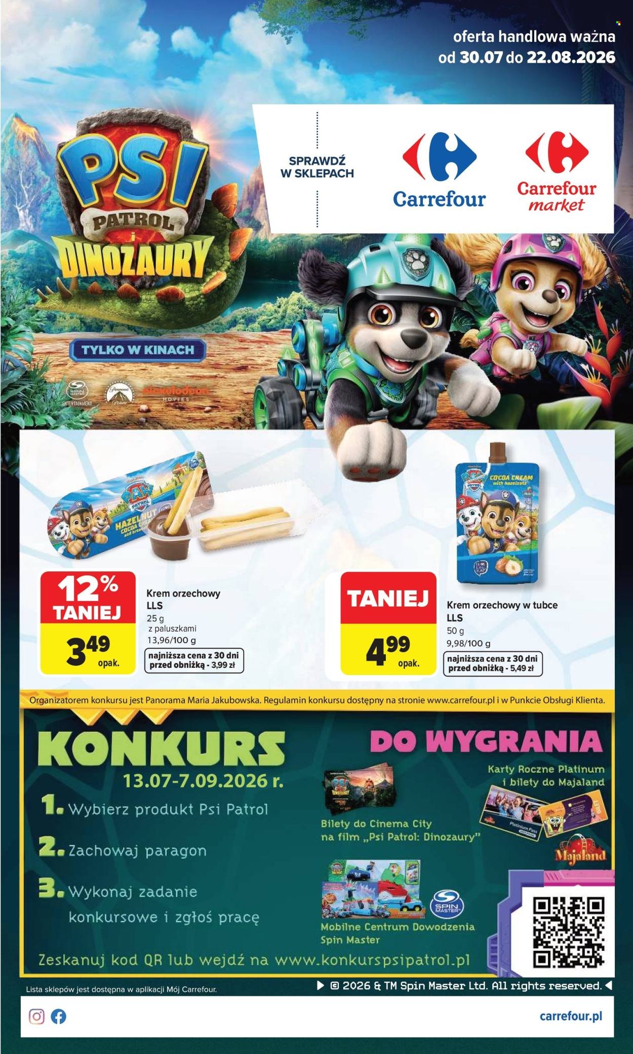 Gazetka CARREFOUR - Psi Patrol i dinozaury