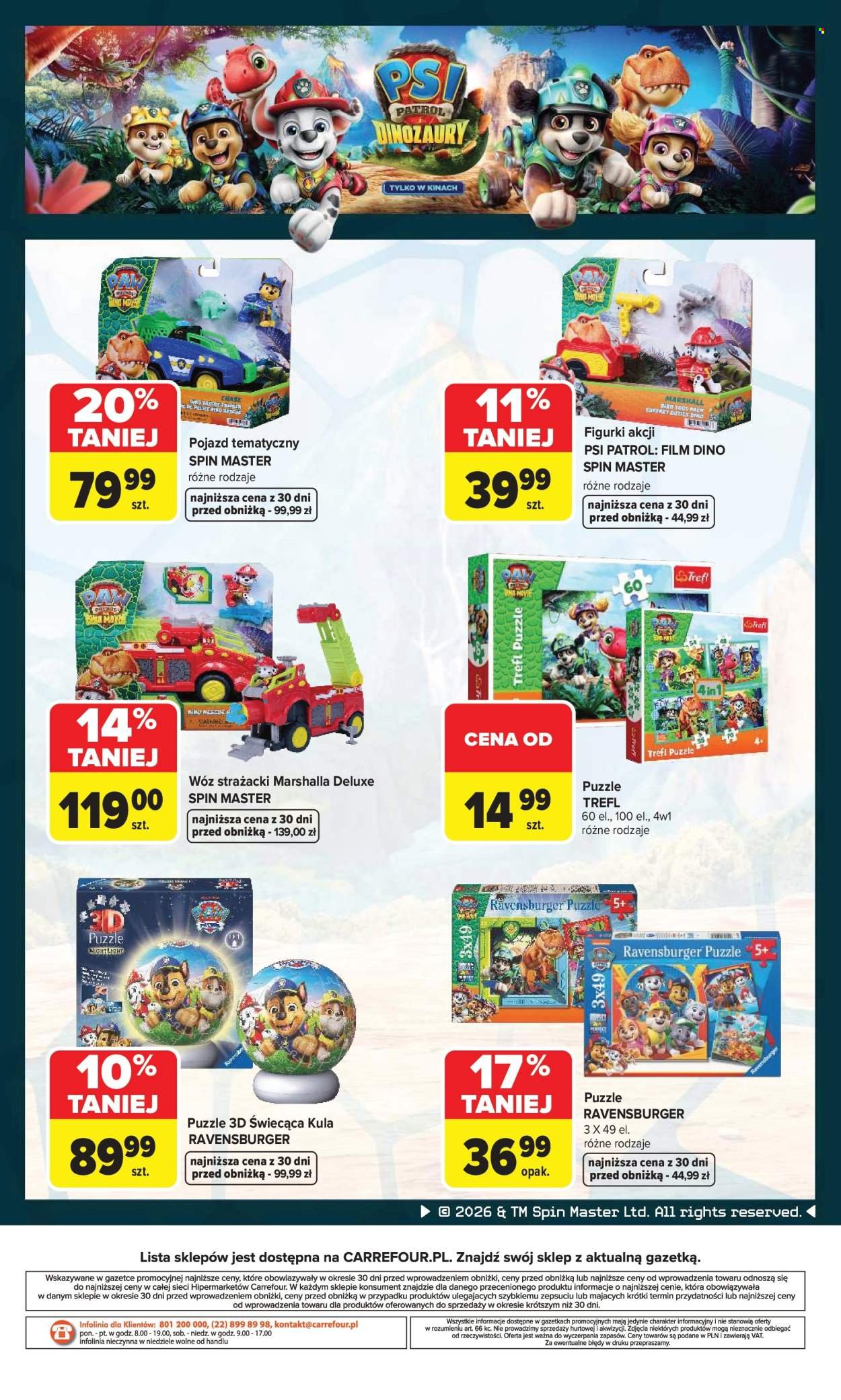 Gazetka CARREFOUR - Psi Patrol i dinozaury