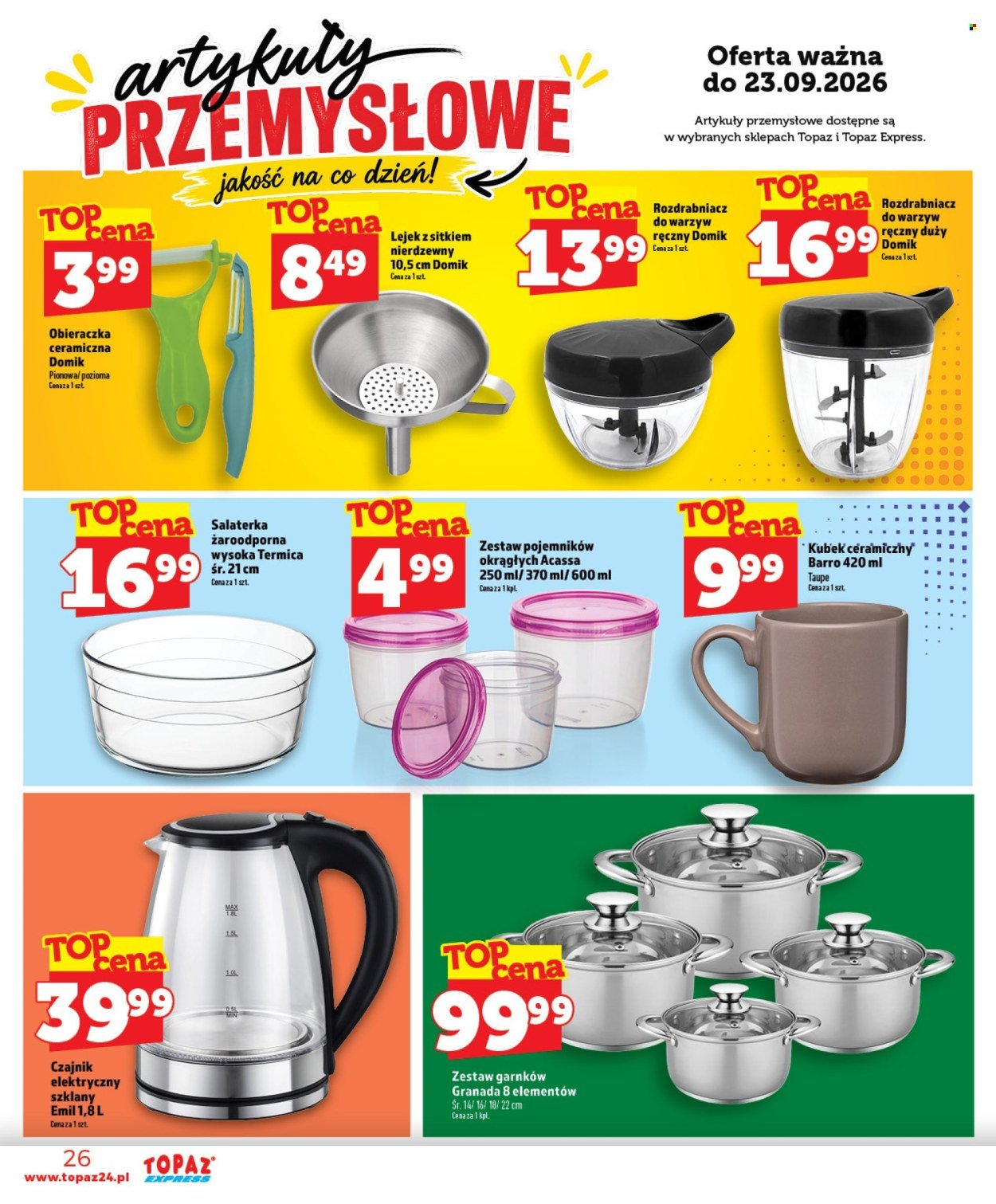 Gazetka TOPAZ - Od czwartku 17.09.2026