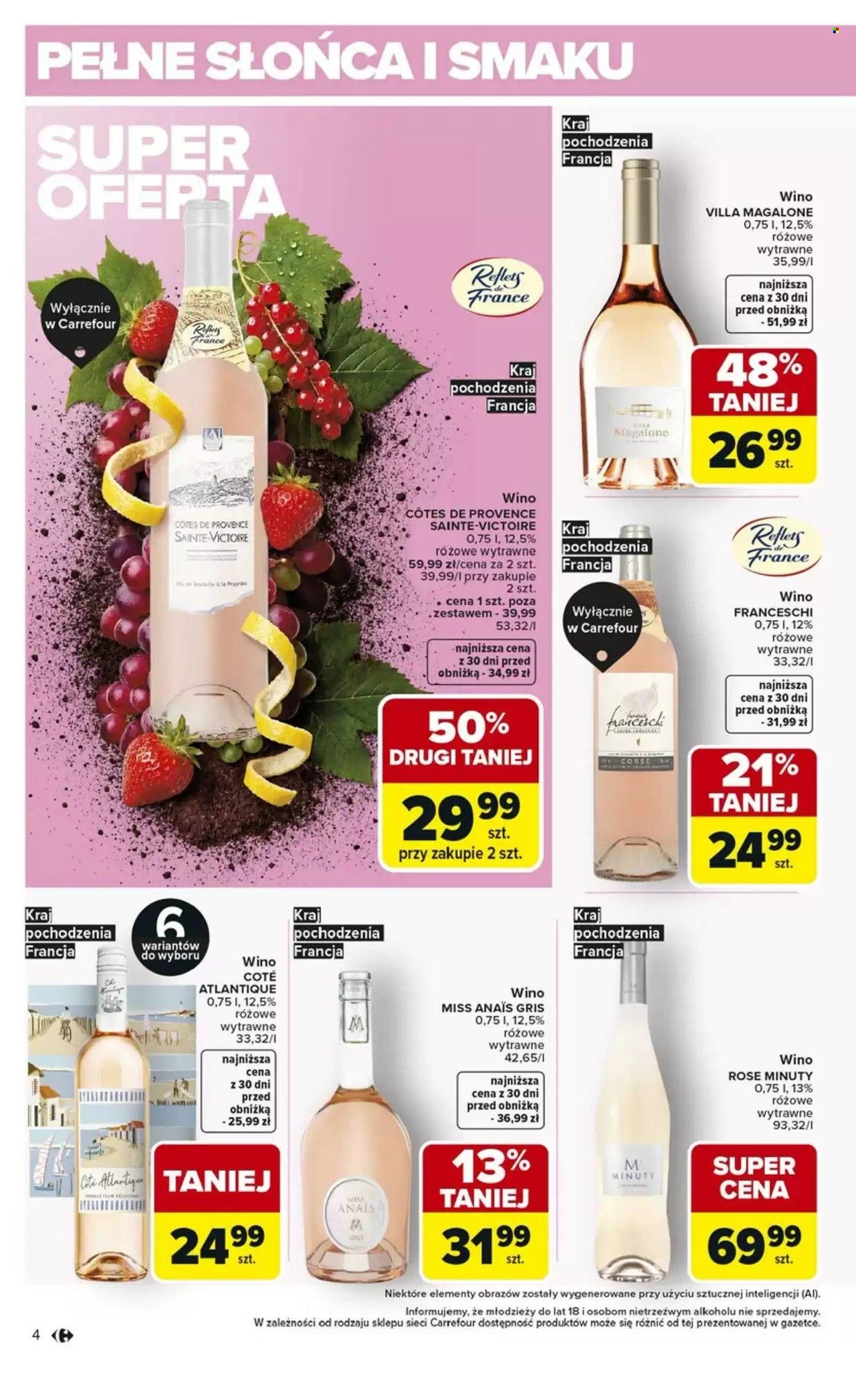 Gazetka CARREFOUR - Wina wyborne letnie smaki