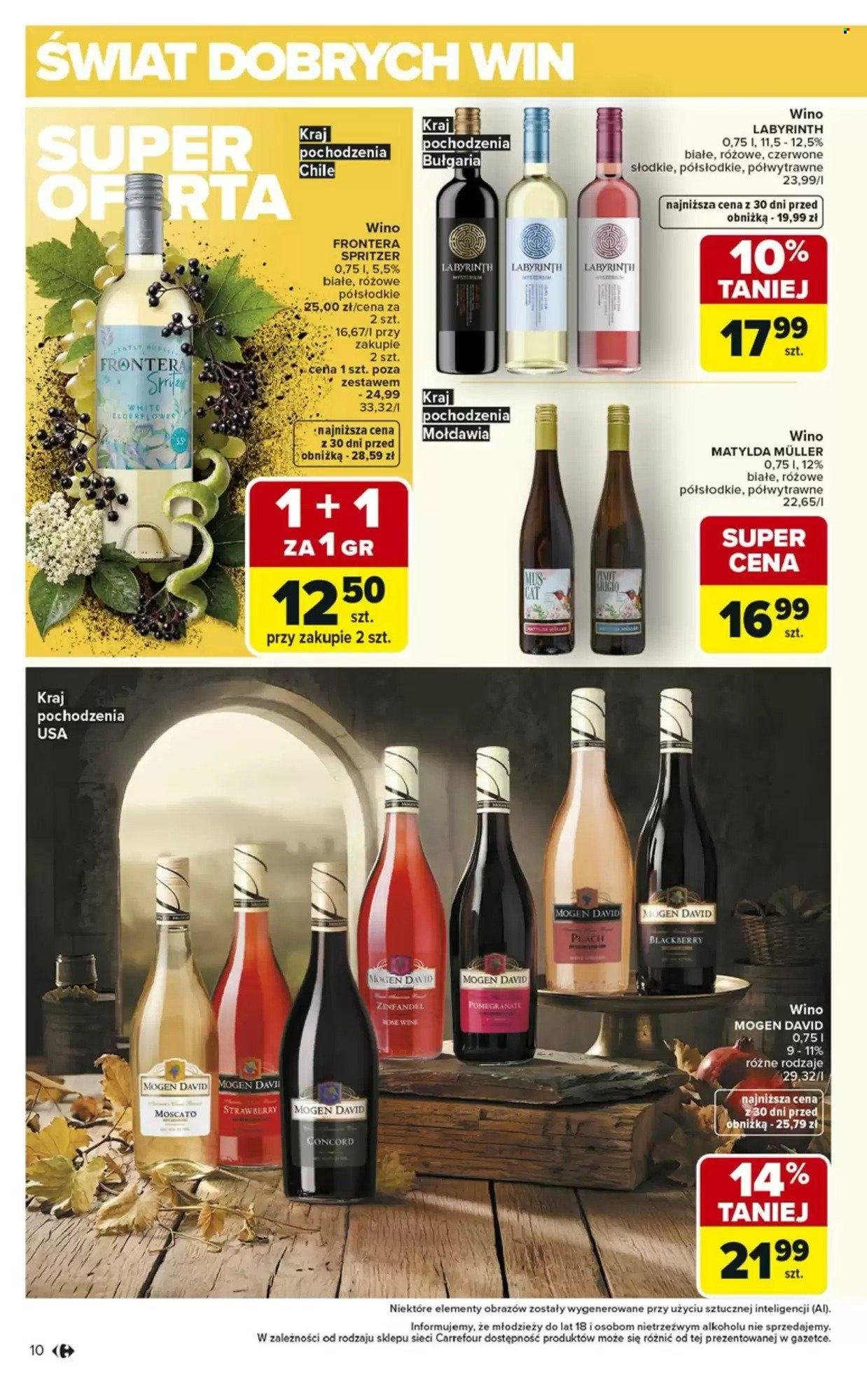 Gazetka CARREFOUR - Wina wyborne letnie smaki