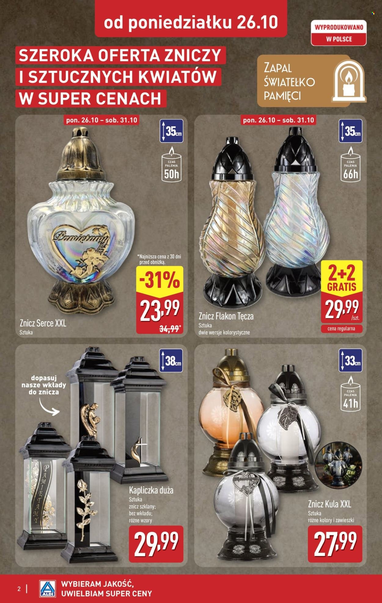 Gazetka ALDI - Znicze i stroiki