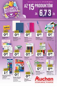Gazetka AUCHAN - NAJTAŃSZA Wyprawka Szkolna (2025-08-19 - 2025-08-21)