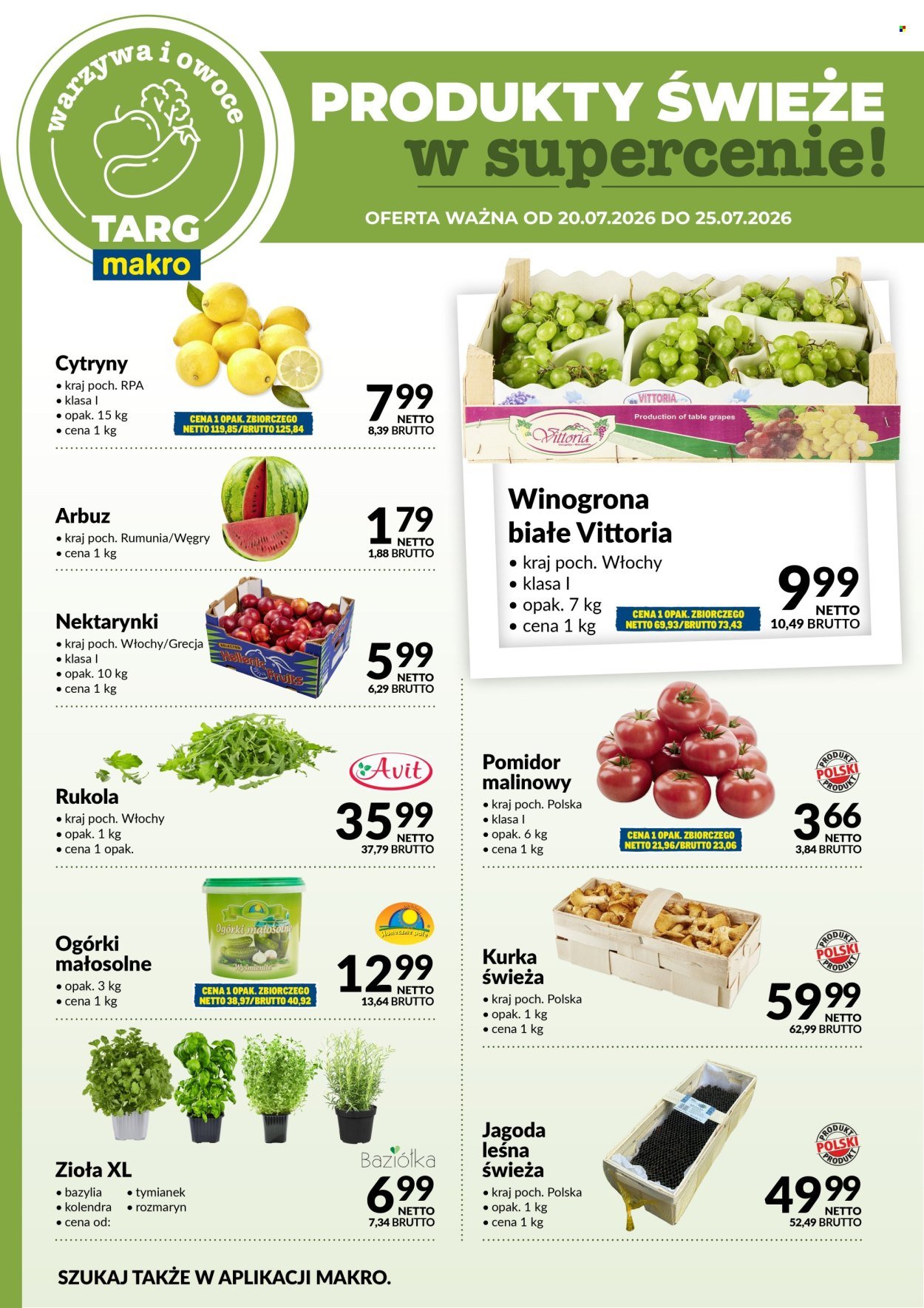 Gazetka MAKRO - Targ MAKRO - oferta świeża w super cenach!