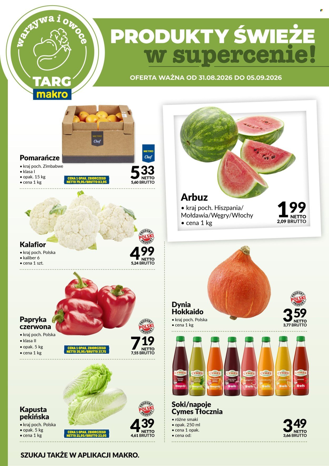 Gazetka MAKRO - Targ MAKRO - oferta świeża w super cenach!