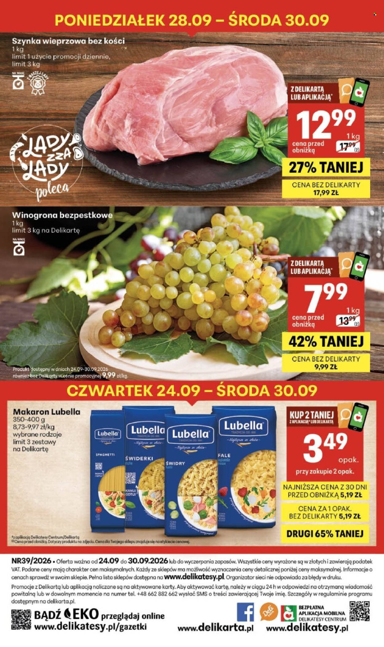 Gazetka DELIKATESY CENTRUM - Od czwartku 24.09.2026