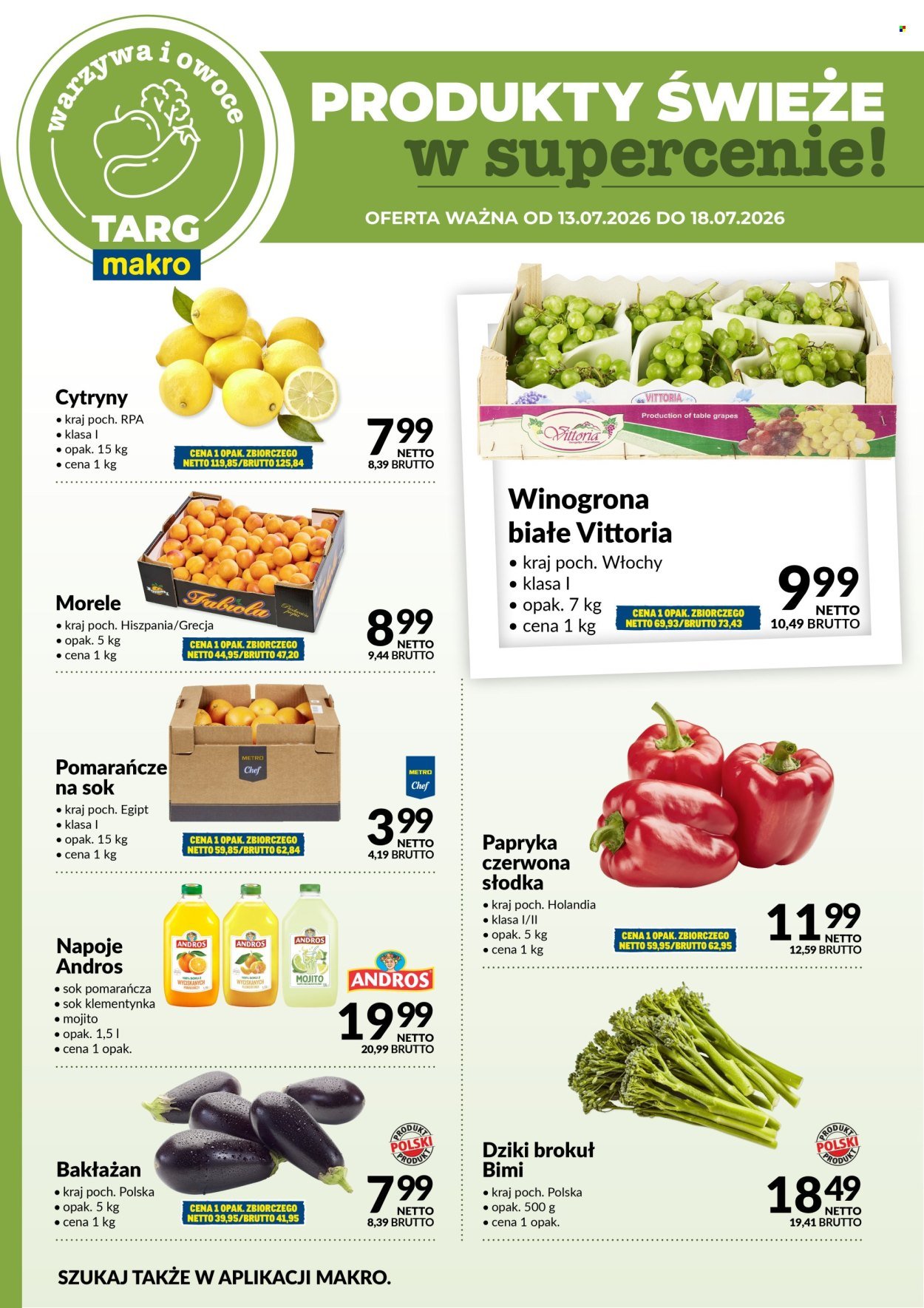 Gazetka MAKRO - Targ MAKRO - oferta świeża w super cenach!