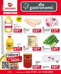 Gazetka SELGROS - Oferta dla gastronomii (2025-07-31 - 2025-08-13)