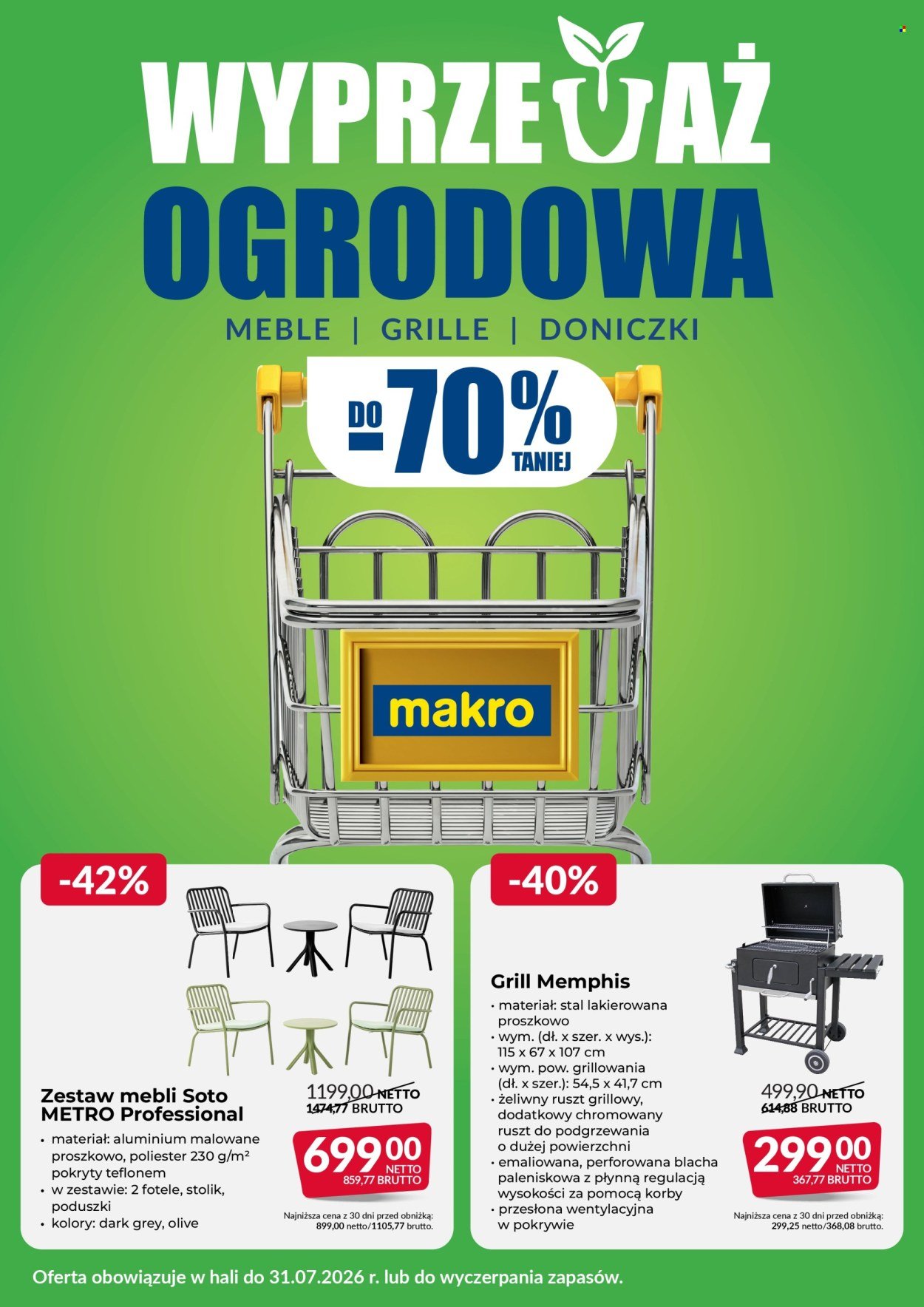 Gazetka MAKRO - Ulotka wyprzedaż ogrodowa