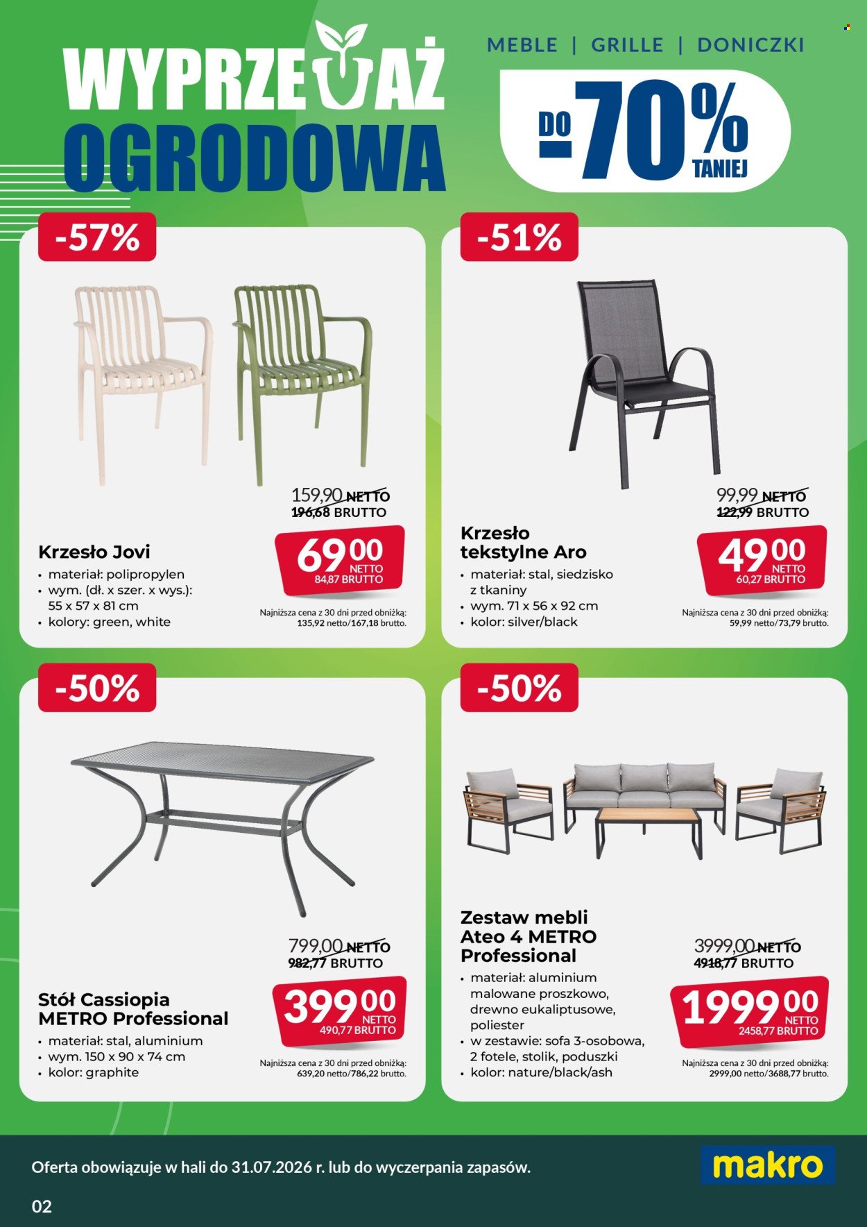 Gazetka MAKRO - Ulotka wyprzedaż ogrodowa