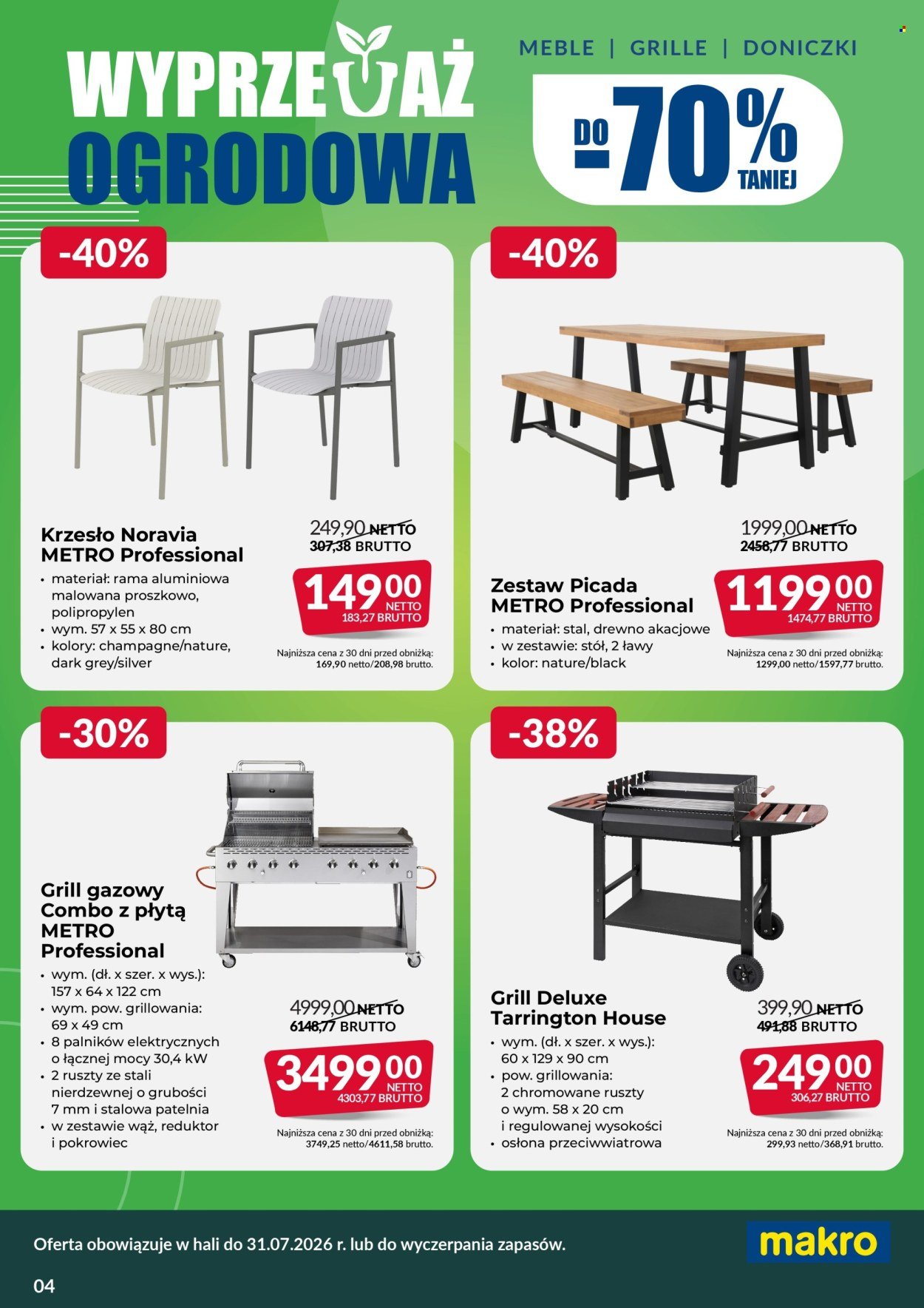 Gazetka MAKRO - Ulotka wyprzedaż ogrodowa