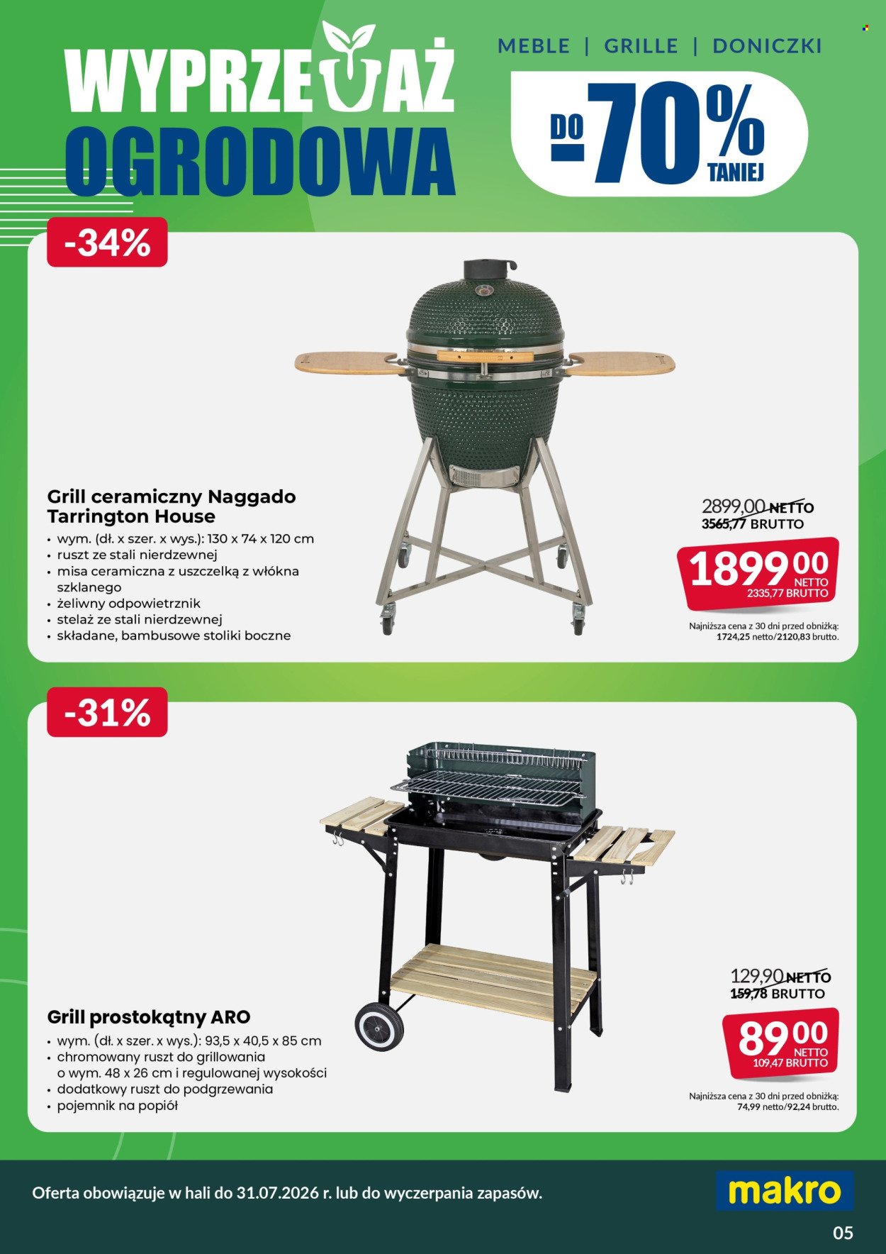 Gazetka MAKRO - Ulotka wyprzedaż ogrodowa