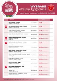 Gazetka MAKRO - Ulotka mięso - wybrane oferty tygodnia w dostawie (2025-12-20 - 2026-01-02)