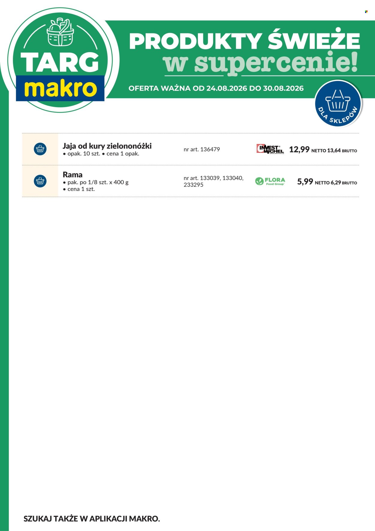 Gazetka MAKRO - Targ MAKRO - oferta świeża w super cenach!