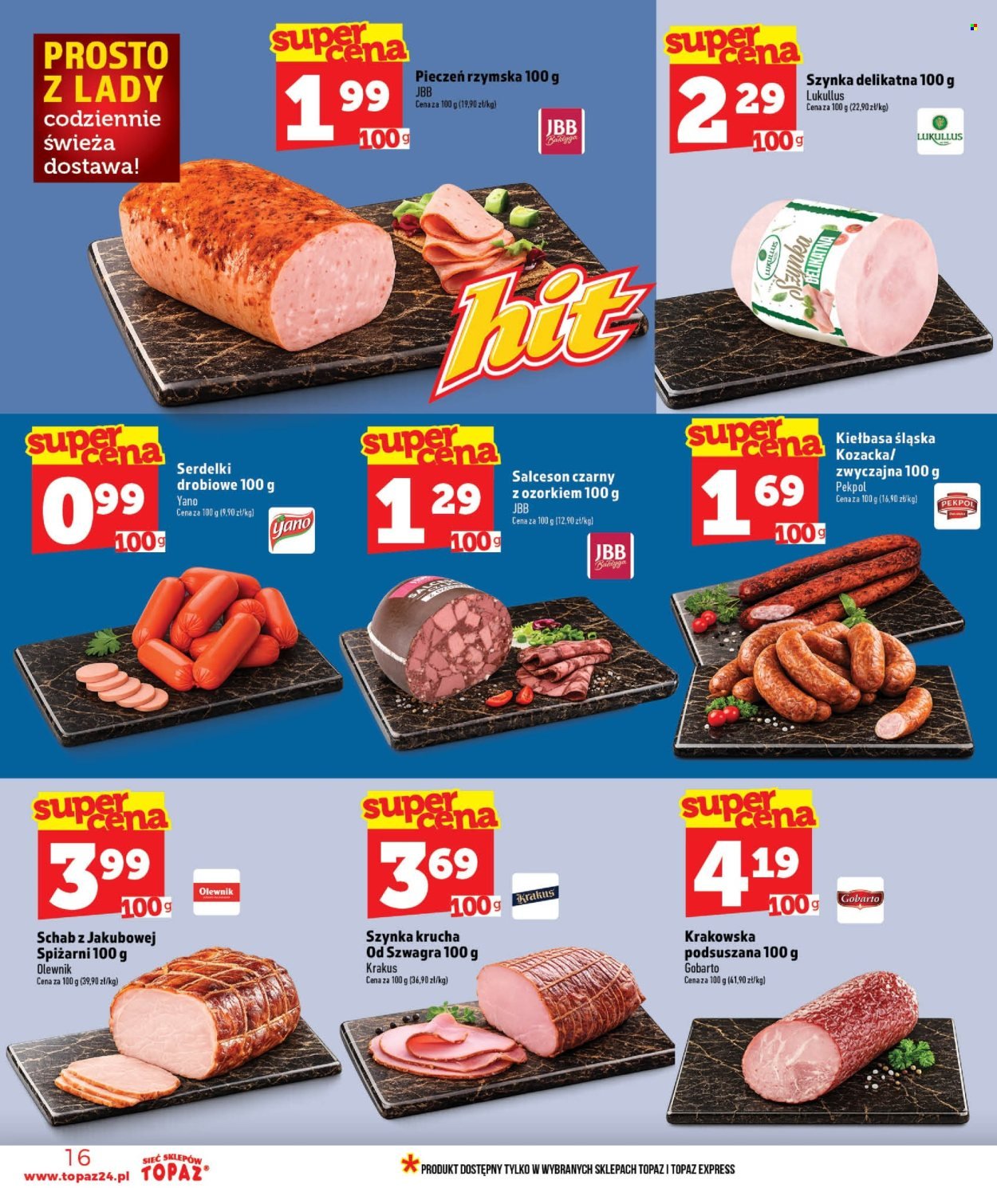 Gazetka TOPAZ - Od czwartku 16.07.2026