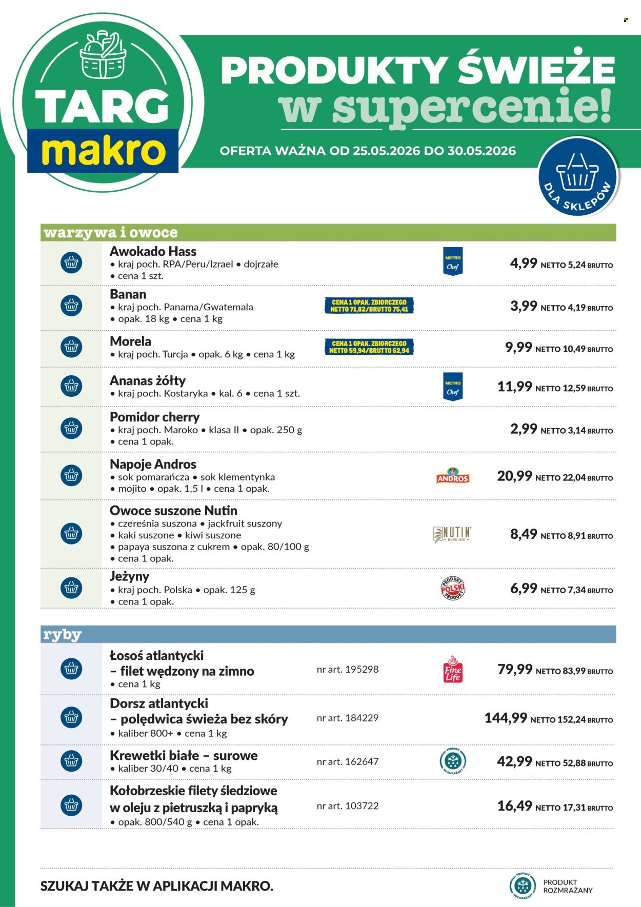 Gazetka MAKRO - Targ MAKRO - oferta świeża w super cenach!
