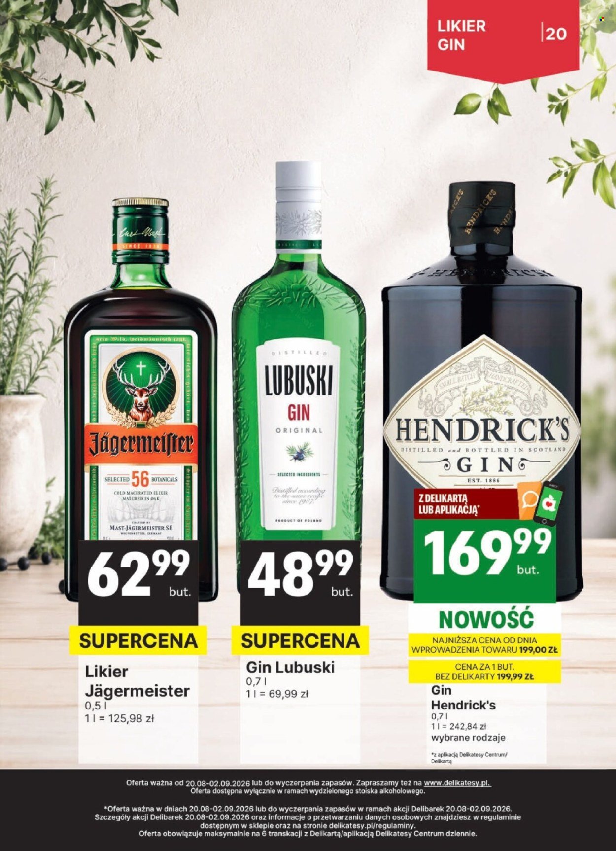 Gazetka DELIKATESY CENTRUM - Od czwartku 20.08.2026