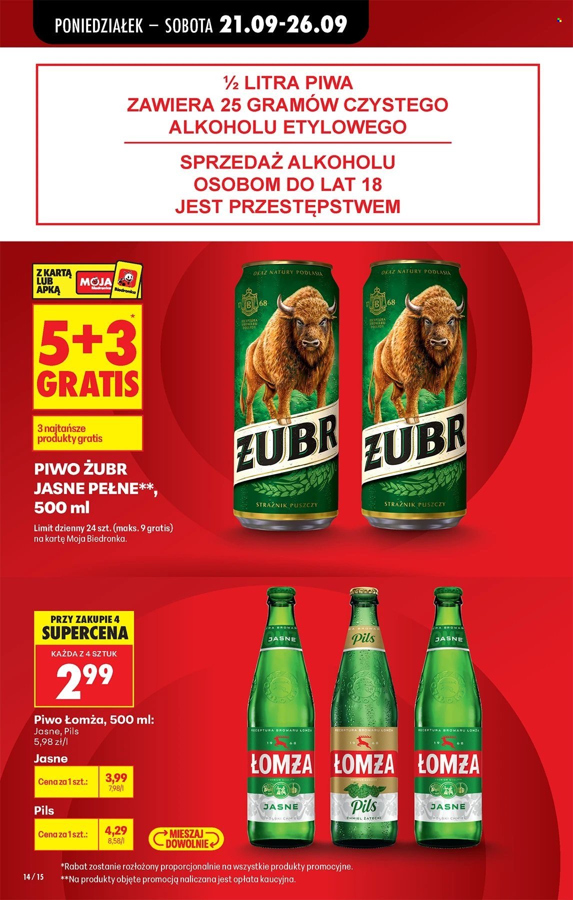 Gazetka BIEDRONKA - W tym tygodniu od poniedziałku