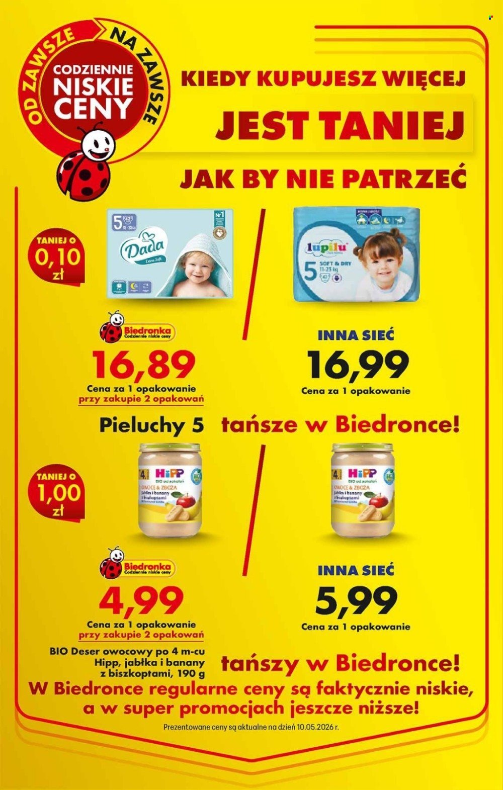 Gazetka BIEDRONKA - Kiedy kupujesz więcej jest taniej